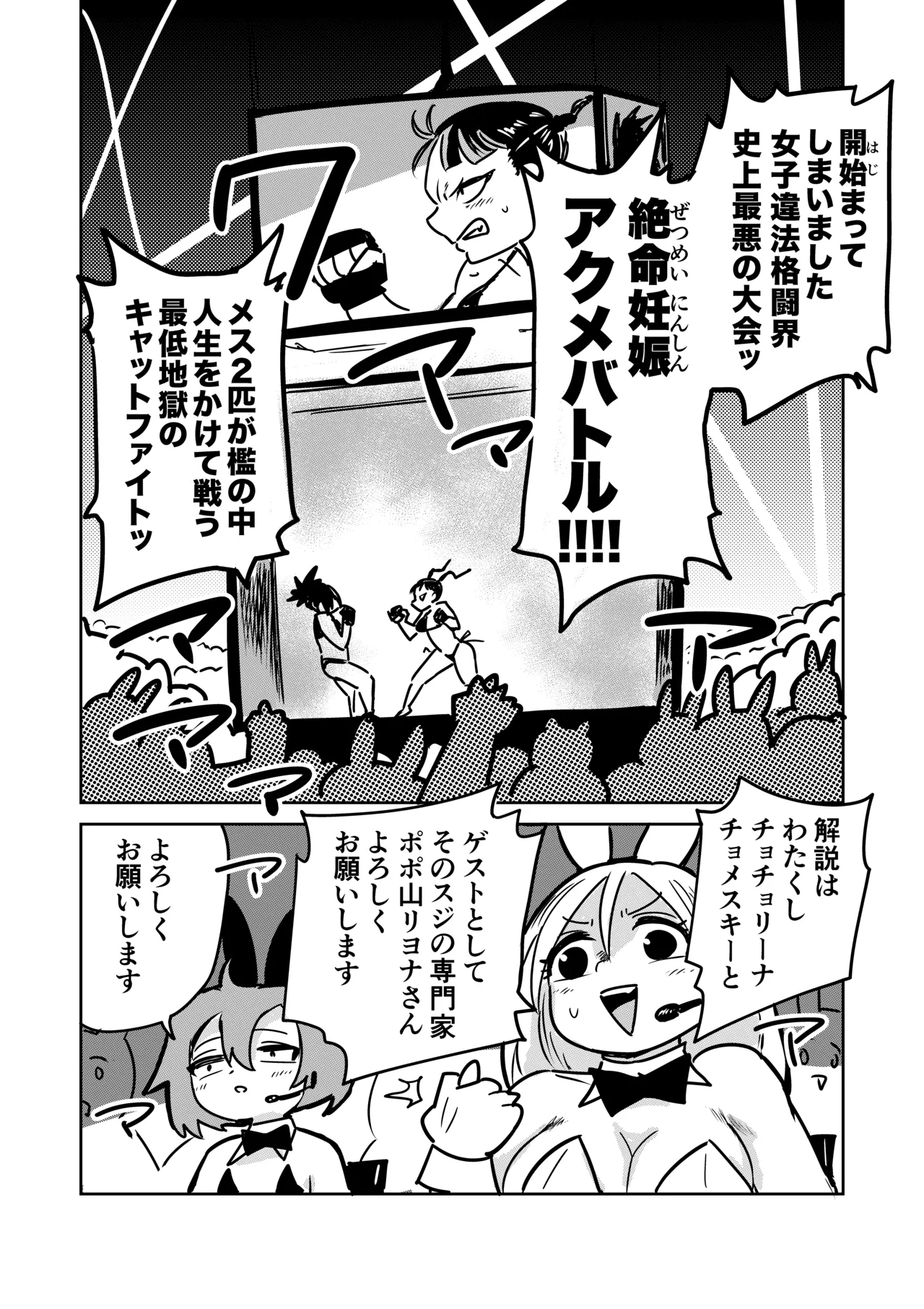 Zetsumei Ninshin Akume Battle page 3 full