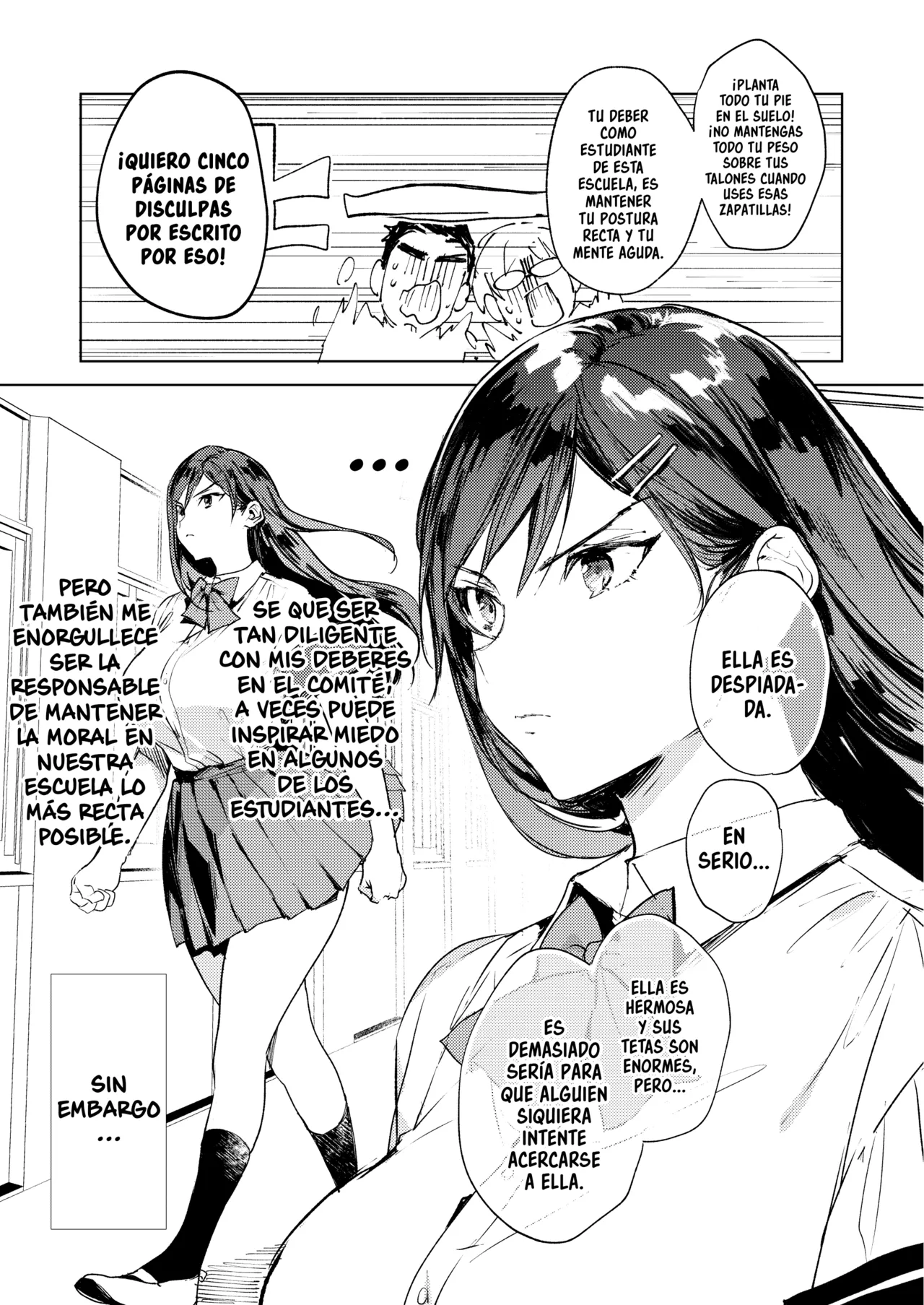Kiritsu ni Kibishii Fuuki Iinchou wa Kounai de Himitsu no Dosukebe Onanie ga Yamerarenai! | La Estricta Presidenta del Comité Disciplinario no Puede Dejar de Masturbarse en la Escuela! page 6 full