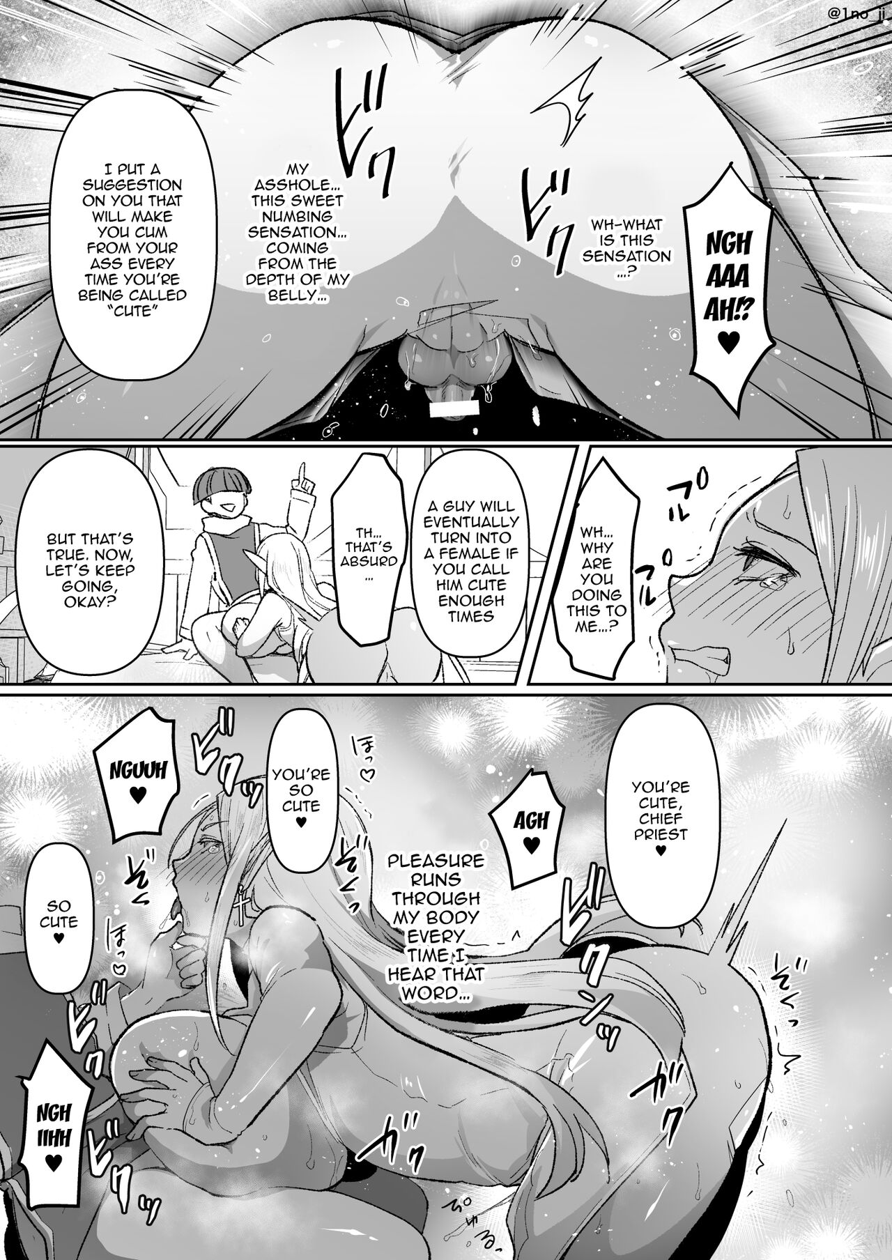 Warui Elf o Shemale ni Shite Kaishin saseru Hanashi | Making An Evil Elf Repent by Turning Her Into a Shemale with Magic page 8 full