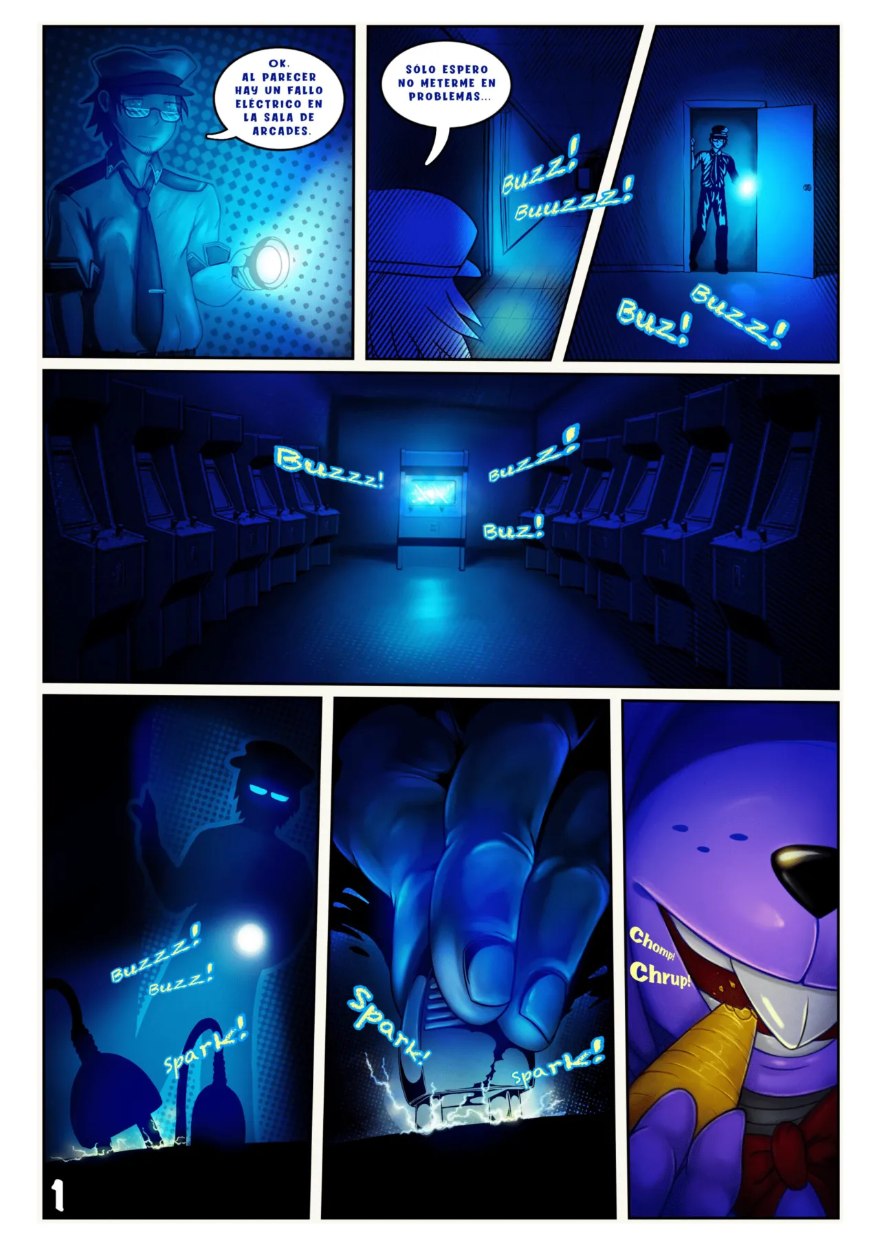 Fap nights at Frennis 5 "2 Animatronics 11 Man"  SPANISH page 3 full