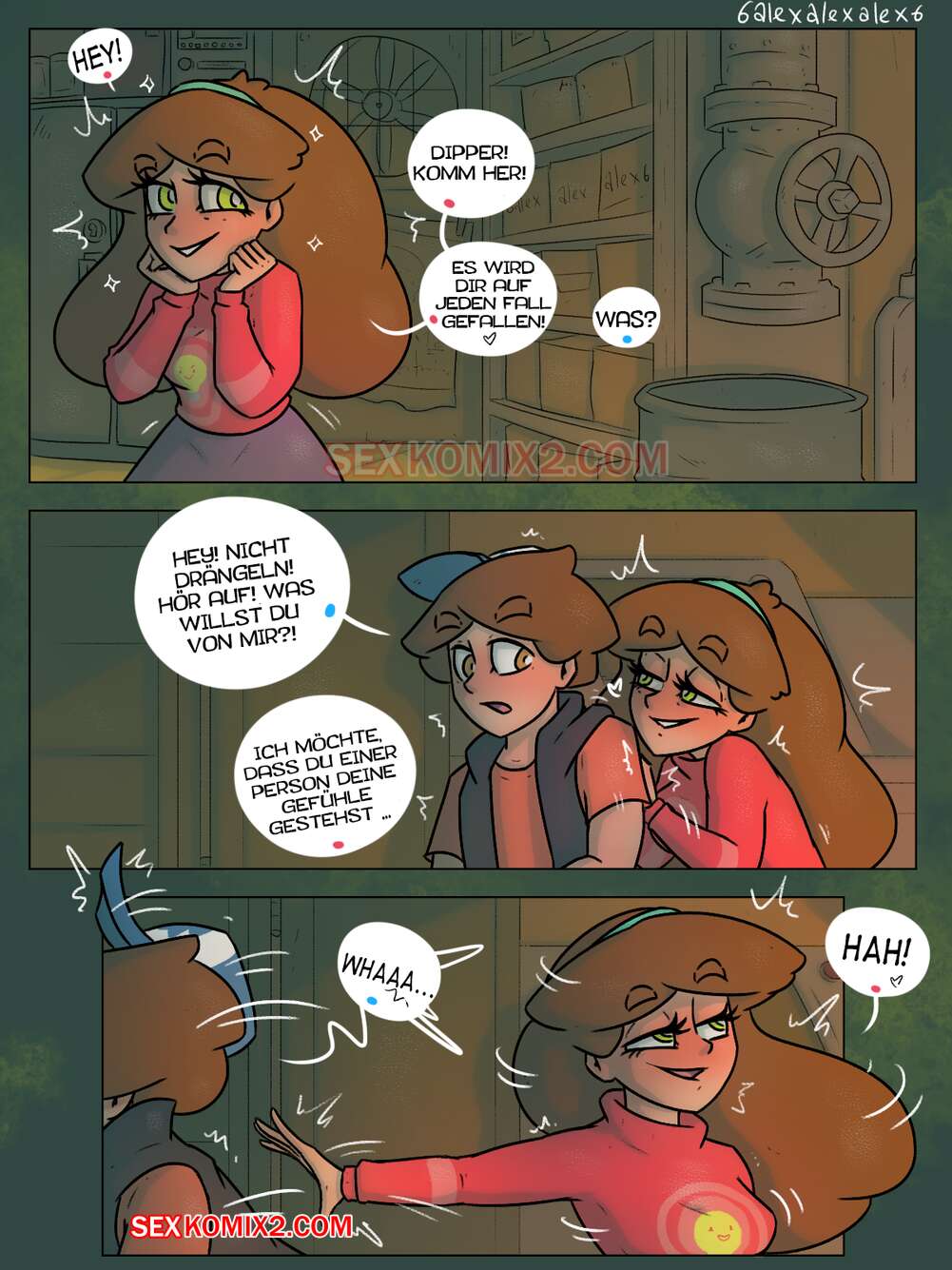 Gravity Falls. Dreiecksbeziehung. Bunker. 6alexalexalex6. sexkomix2.com page 4 full