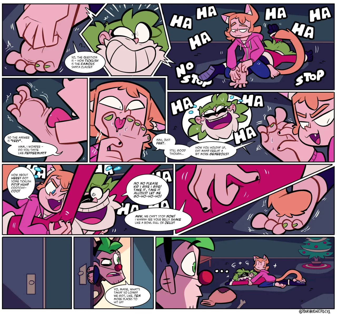 Yourhardnerdcollectr - Tama Meets Santa! page 3 full