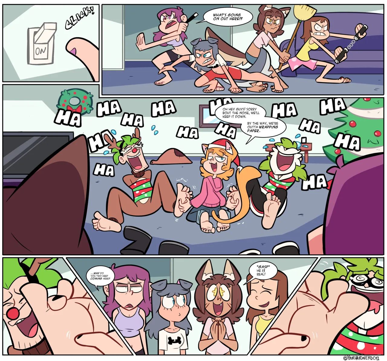 Yourhardnerdcollectr - Tama Meets Santa! page 4 full