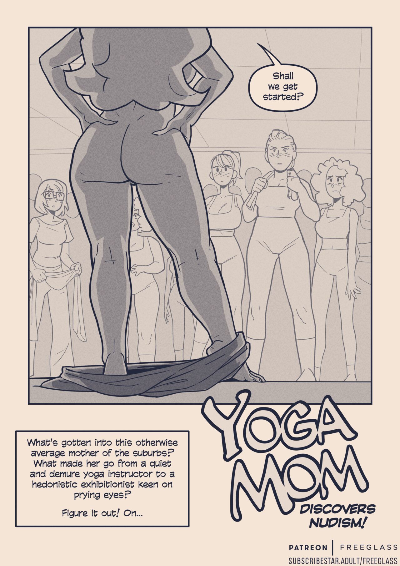 YOGA MOM discovers Nudism! page 4 full
