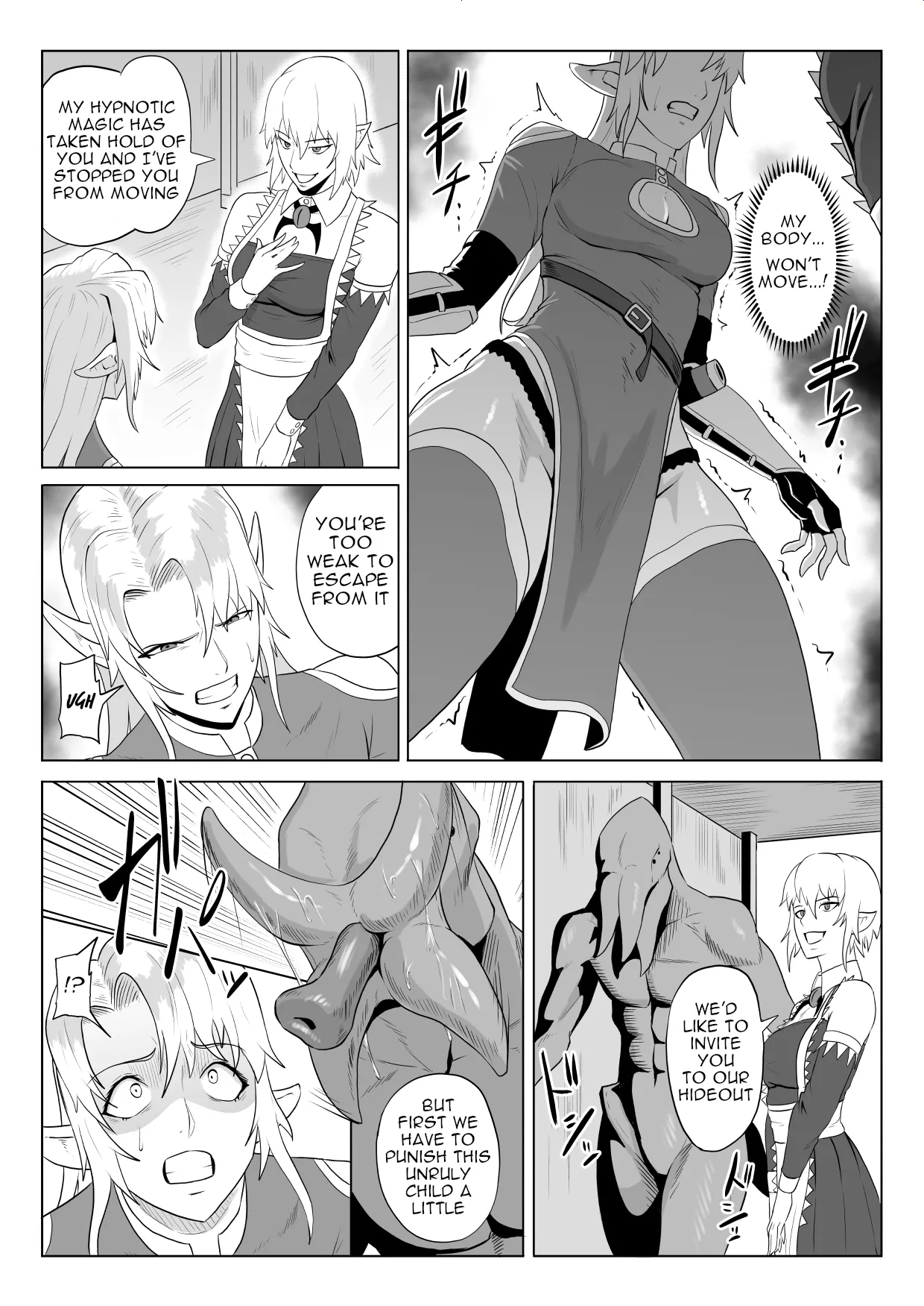 Touma Butai Rokka no Sentou Kiroku Moudoku no Sasori 5 ~Toraware Erufu no futanari Ryōjoku~ | Demon Slayer Unit Rokka's Battle Record Venomous Scorpion 5: Captive Elf Futanari Rape page 10 full