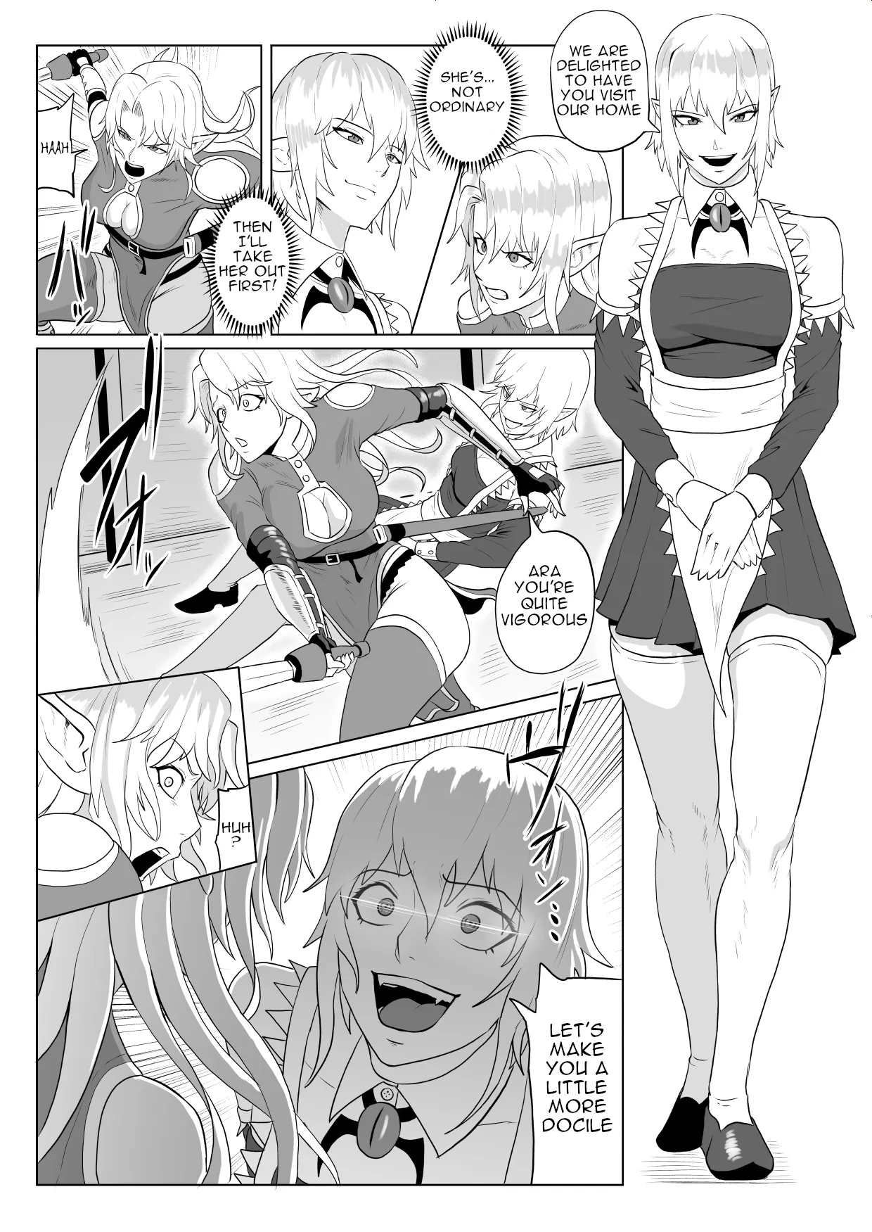 Touma Butai Rokka no Sentou Kiroku Moudoku no Sasori 5 ~Toraware Erufu no futanari Ryōjoku~ | Demon Slayer Unit Rokka's Battle Record Venomous Scorpion 5: Captive Elf Futanari Rape page 9 full