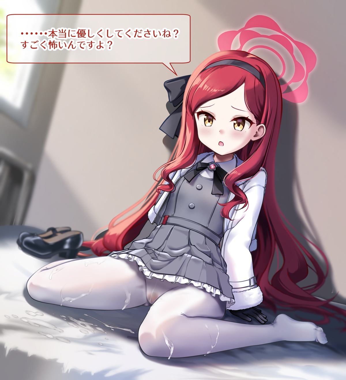 イラスト タカネ（ブルアカ） 足コキ➡心臓姦 差分たくさん page 10 full
