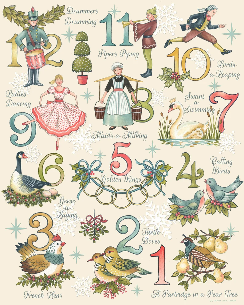 12 Days of Christmas page 1 full