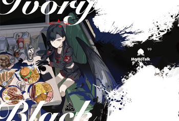 ivory black cover
