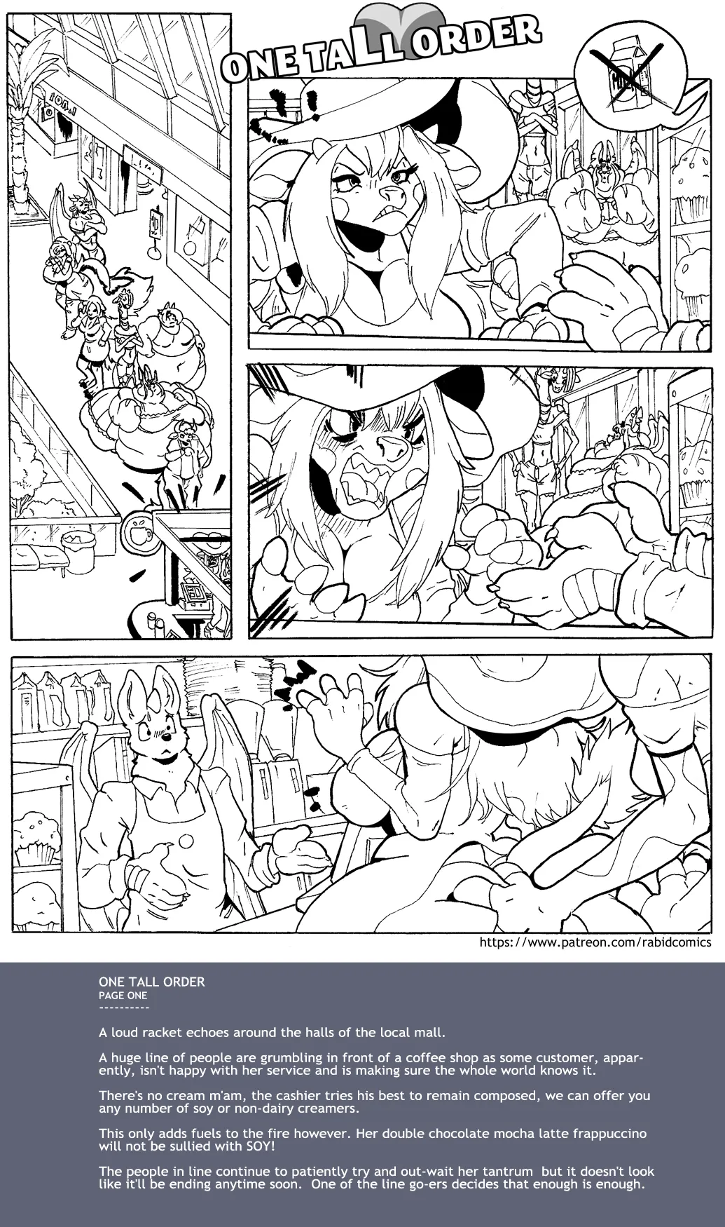 One Tall Order 1 &amp; 2 page 1 full