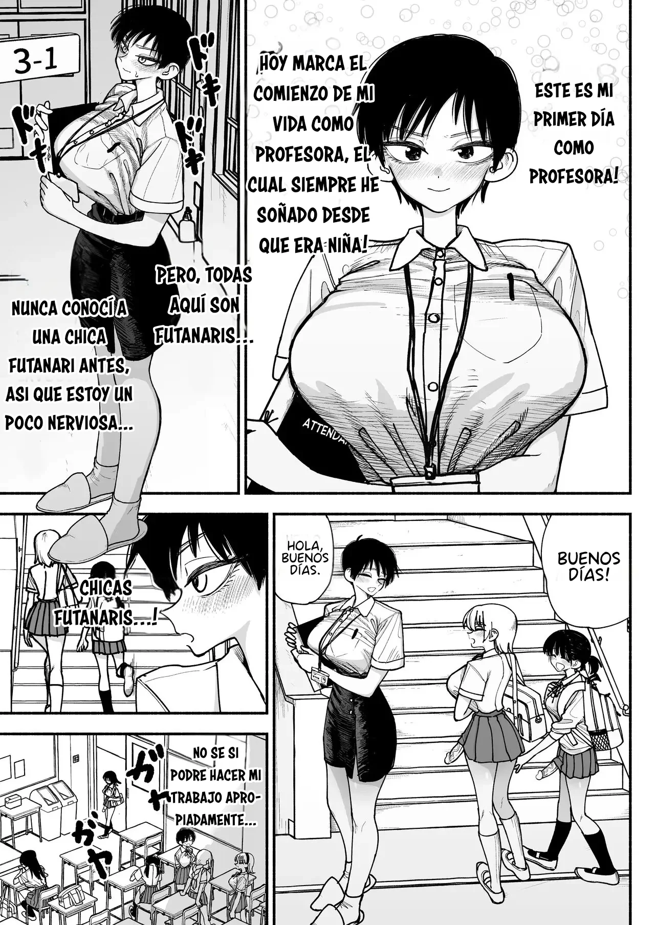 Futanari Joshikou no Onaho ~Itsudemo Sex Sasete Kureru Kiyowa de Yasashii Koushinchou Kyonyuu Sensei~ page 3 full