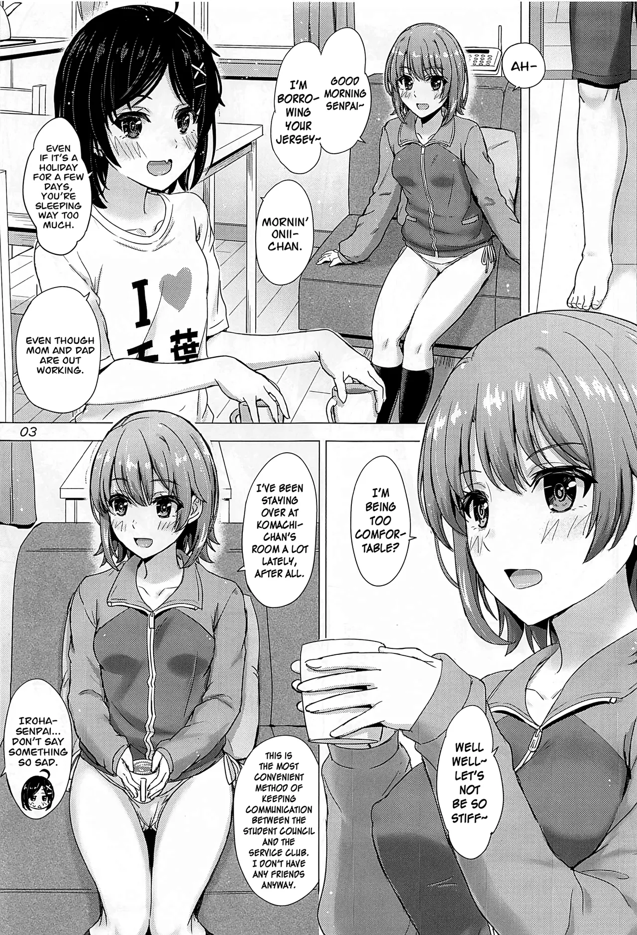 Kawaii Ore no Imouto to Kouhai ga Sasotte Kuru. - Komachi &amp; Iroha always have sex with hachiman. page 2 full