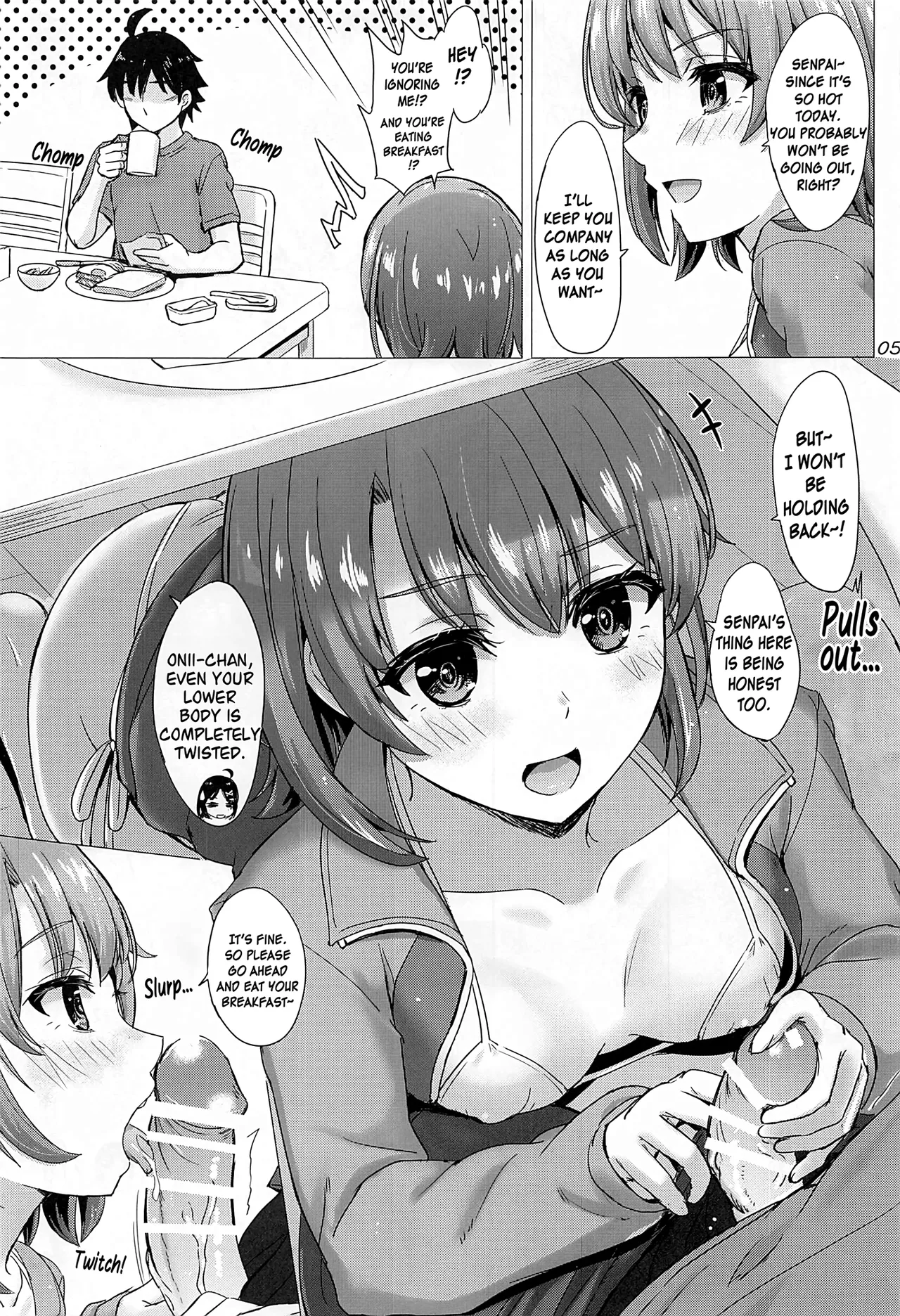Kawaii Ore no Imouto to Kouhai ga Sasotte Kuru. - Komachi &amp; Iroha always have sex with hachiman. page 4 full