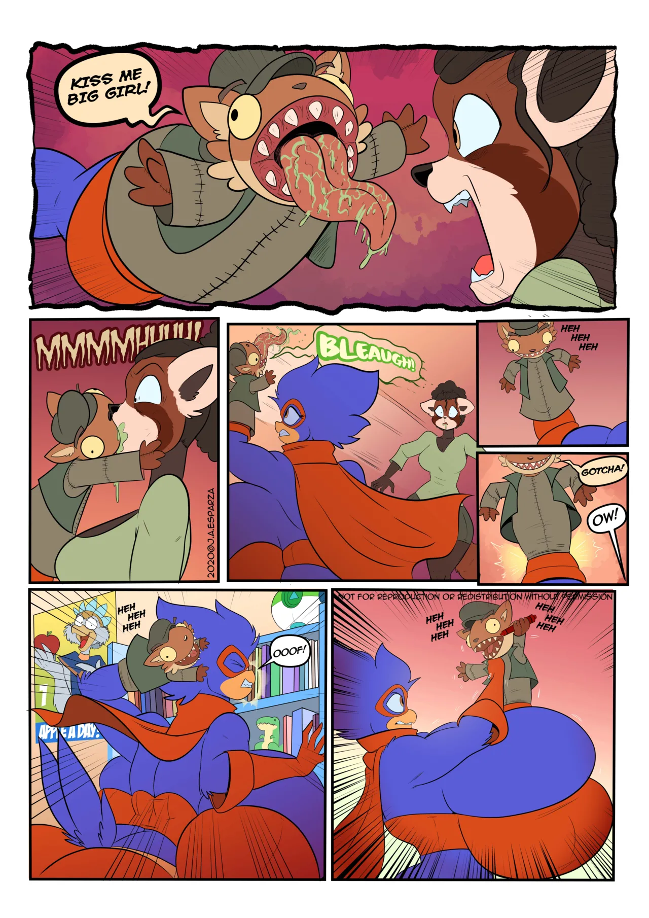 BustyBird vs Evil Ted page 9 full