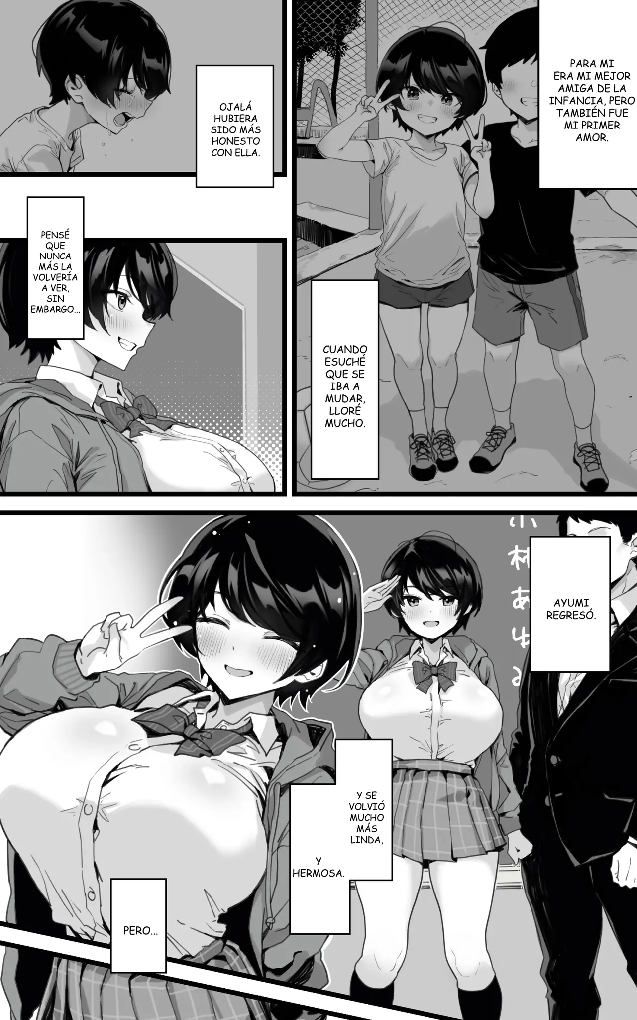 Muchimuchi Osananajimi ~ Kimi to Berochuu to Nakadashi to Paipan | Esponjosa Amiga de la Infancia ~ Tú, Tus Besos Apasionados, Tu Vagina Depilada y Muchos Creampies page 4 full