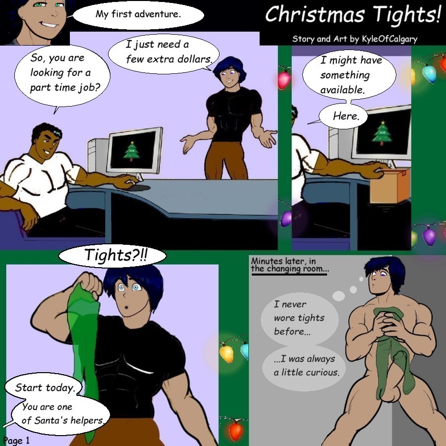 Kyle of Calgary. Hot Hunks - Gay and Bisexual in Pantyhose - Comic page 5 full