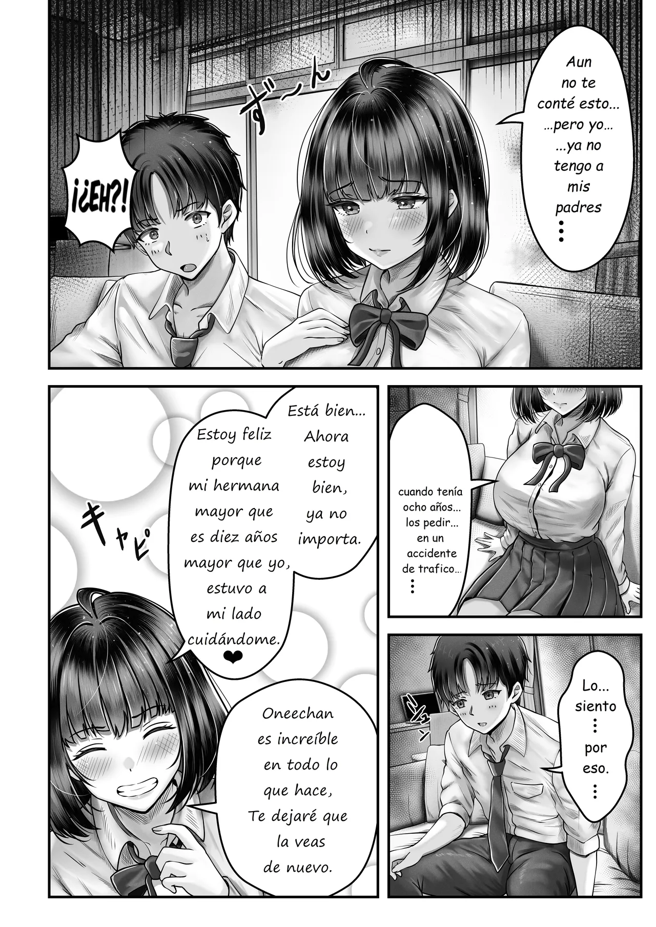 Sono Toshi no Hanareta Kurokami Shimai to Omeko suru Hanashi | Una Historia de Dos Hermanas Viviendo Solas page 7 full