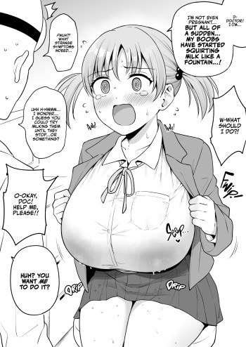 Ninshin shitenai noni Bonyuu ga Deru Ko-chan o Shinsatsu suru Oisha-san | A Doctor Examines a Girl Who's Lactating but Not Pregnant cover