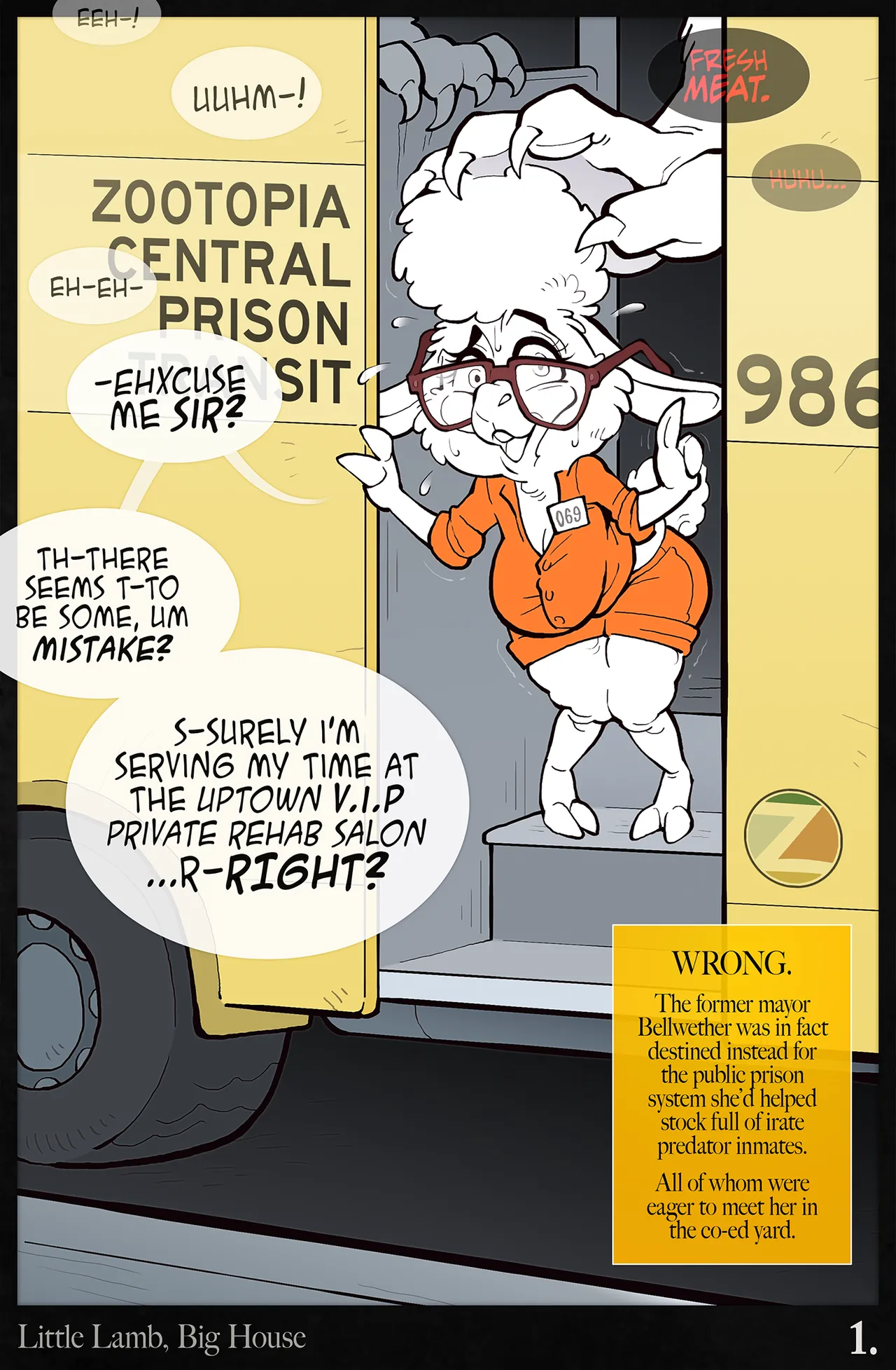 Little Lamb in The Big House page 1 full