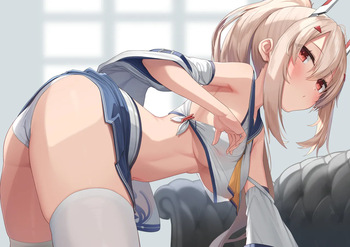 Ayanami to ushirokara ecchi cover