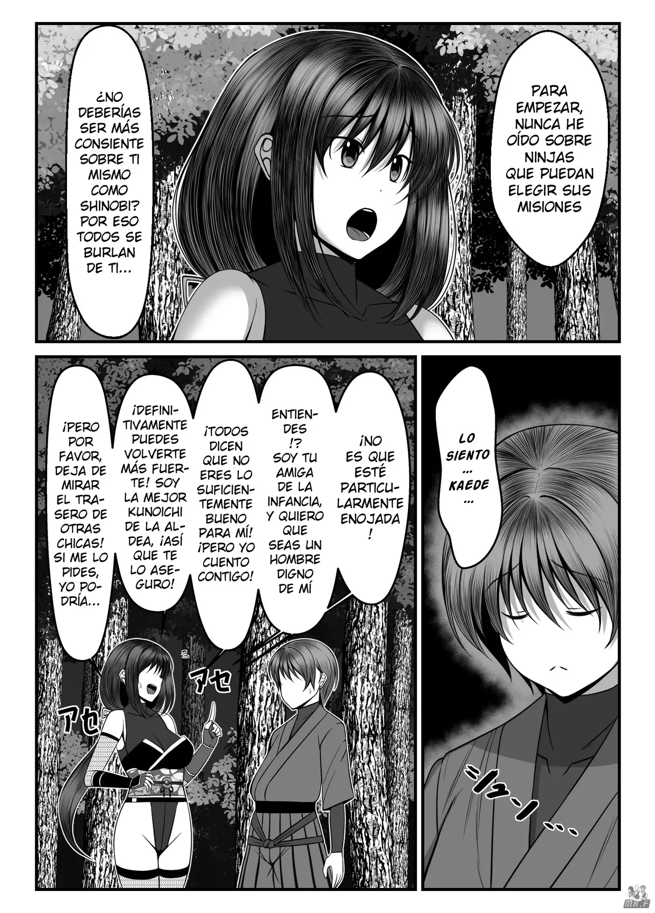 Kunoichi Kaede no Uragiri, Tasuke ni Itta Osananajimi wa Sude ni Boku Igai no Otoko ni Somerarete Ita...  | La Traición de la Kunoichi Kaede, Mi Amiga de la Infancia que Fui a Salvar ya Estaba Enamorada de Otro Hombre... page 5 full