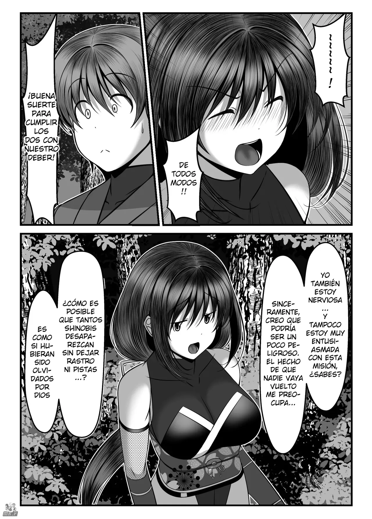 Kunoichi Kaede no Uragiri, Tasuke ni Itta Osananajimi wa Sude ni Boku Igai no Otoko ni Somerarete Ita...  | La Traición de la Kunoichi Kaede, Mi Amiga de la Infancia que Fui a Salvar ya Estaba Enamorada de Otro Hombre... page 6 full