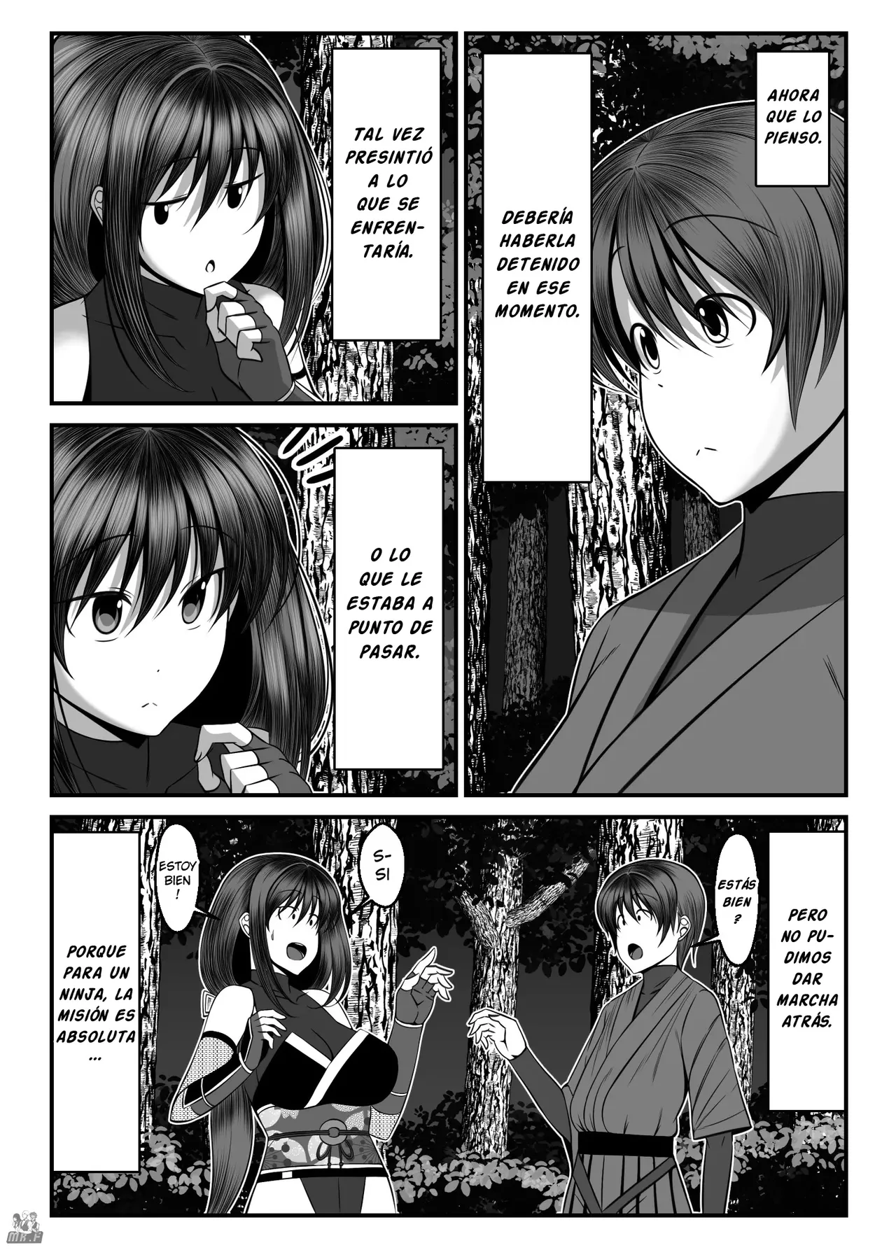 Kunoichi Kaede no Uragiri, Tasuke ni Itta Osananajimi wa Sude ni Boku Igai no Otoko ni Somerarete Ita...  | La Traición de la Kunoichi Kaede, Mi Amiga de la Infancia que Fui a Salvar ya Estaba Enamorada de Otro Hombre... page 8 full