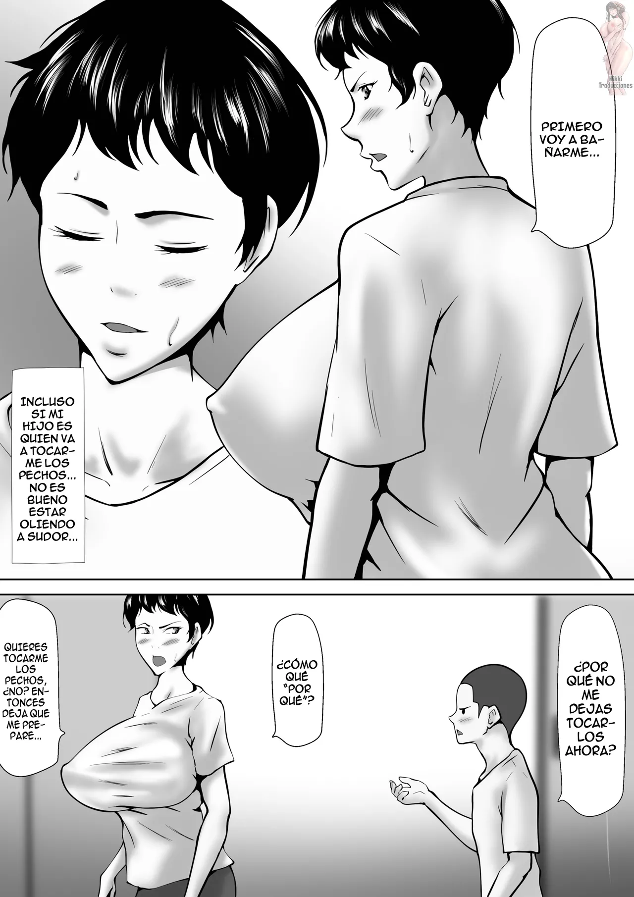 Otokomasari no Kaa-chan ga Musuko to no Sex de Onna ni Natta Hanashi | UNA HISTORIA SOBRE UNA MADRE DE CARACTER FUERTE QUE VOLVIO A SER MUJER CUANDO TUVO SEXO CON SU HIJO page 7 full