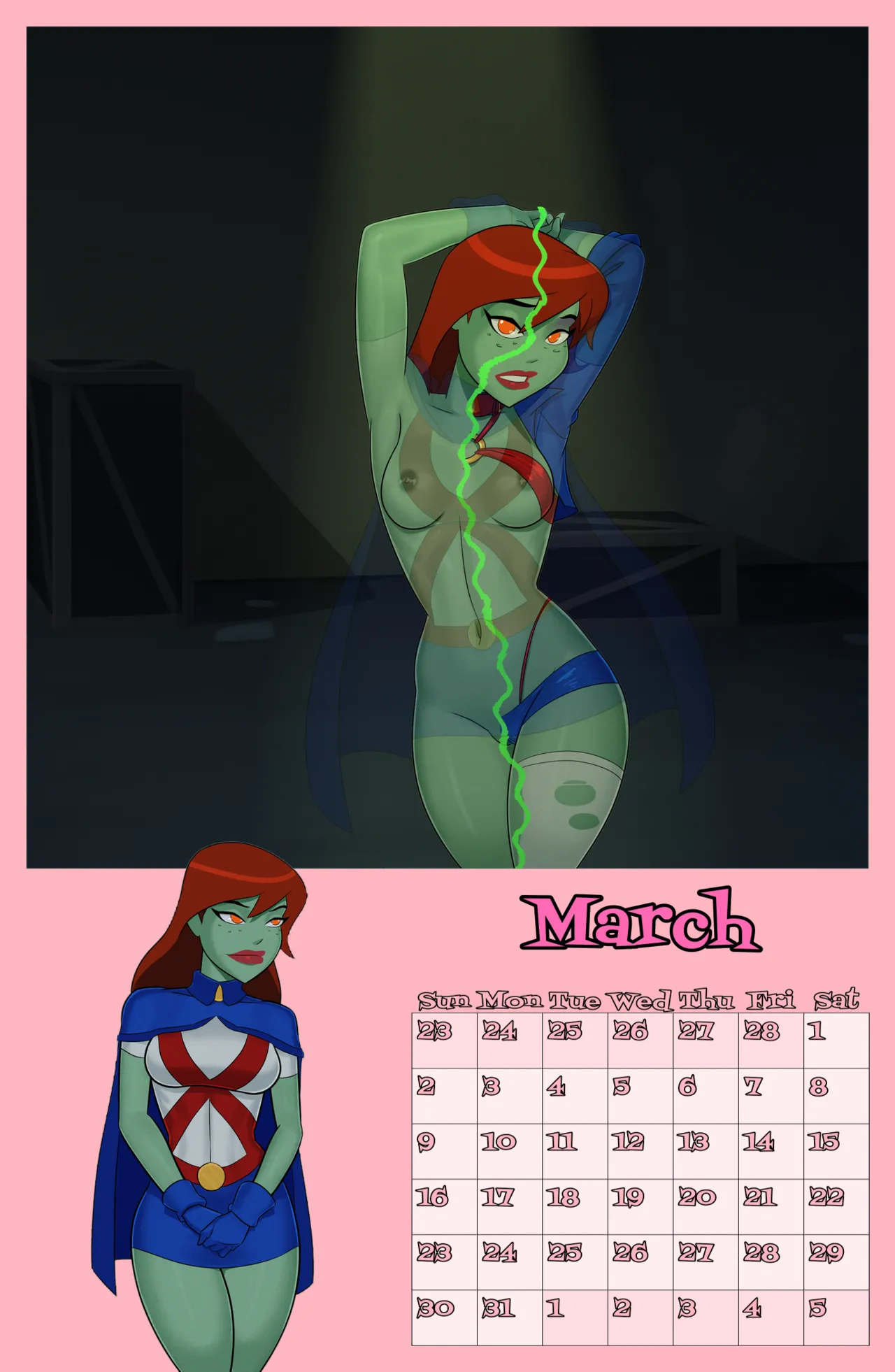 LexCorp Calendar 2025 "JustTITS League" - FANMADE edits of Sunsetriders7 assets page 4 full