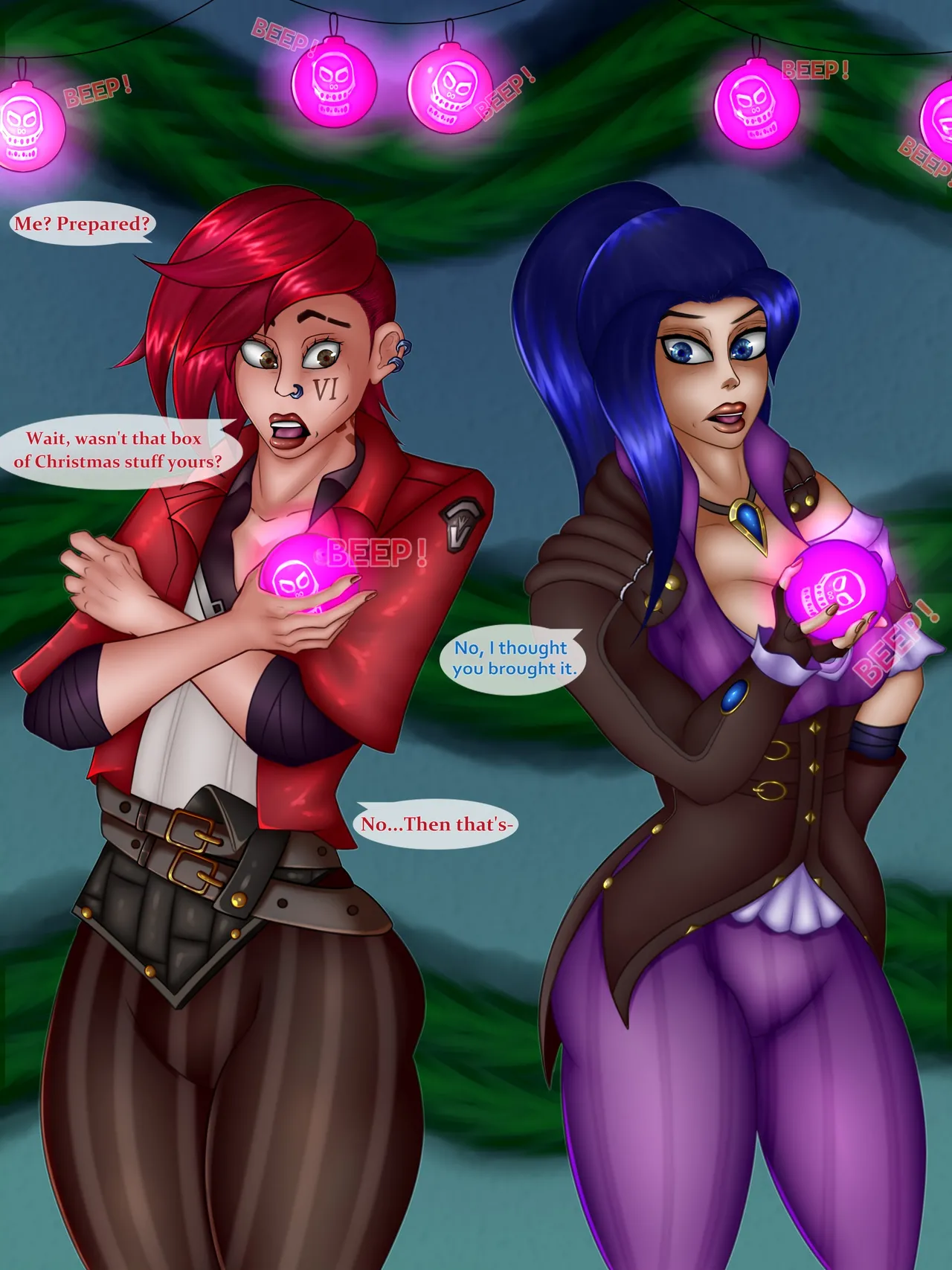 Arcane Christmas Bimbofication page 6 full