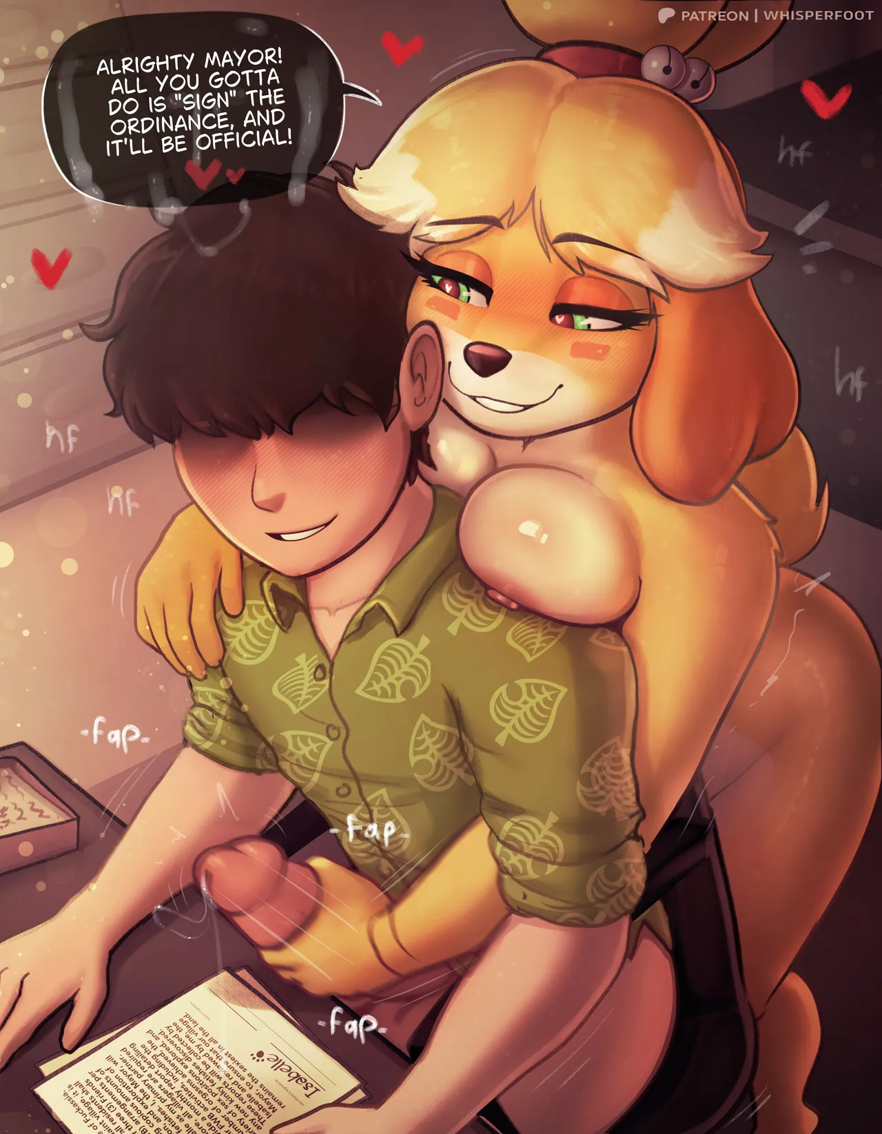 Whisperfoot -  IsaSex with Nookie pg1 🐶🌭💦 page 1 full