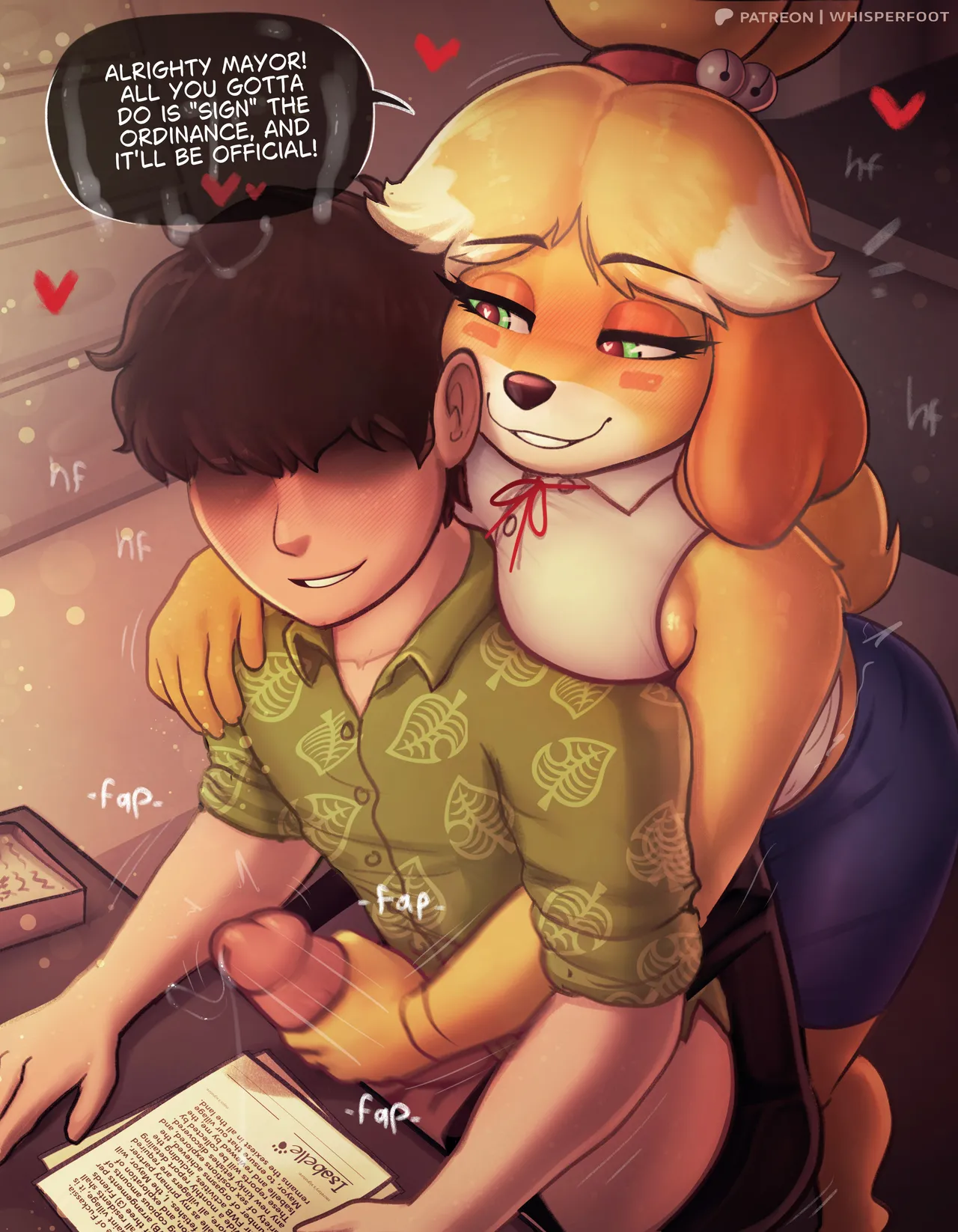 Whisperfoot -  IsaSex with Nookie pg1 🐶🌭💦 page 6 full