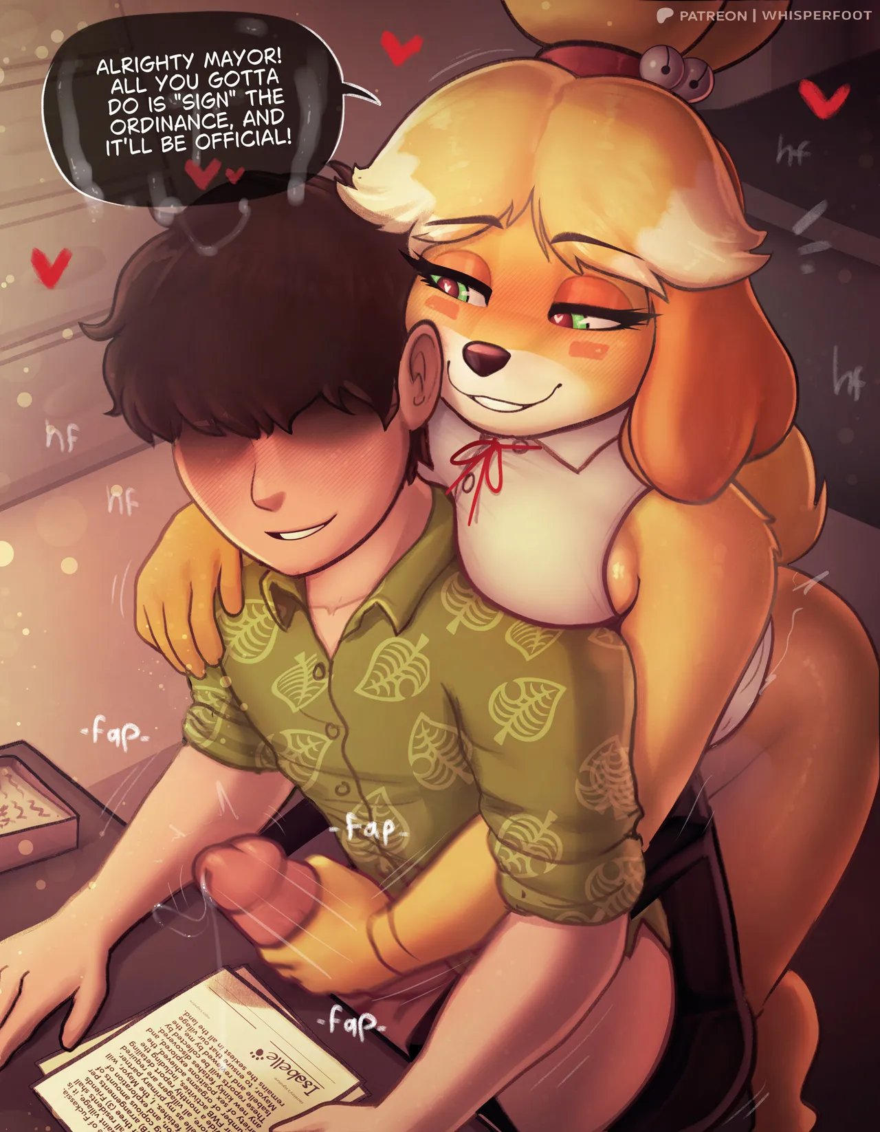 Whisperfoot -  IsaSex with Nookie pg1 🐶🌭💦 page 7 full