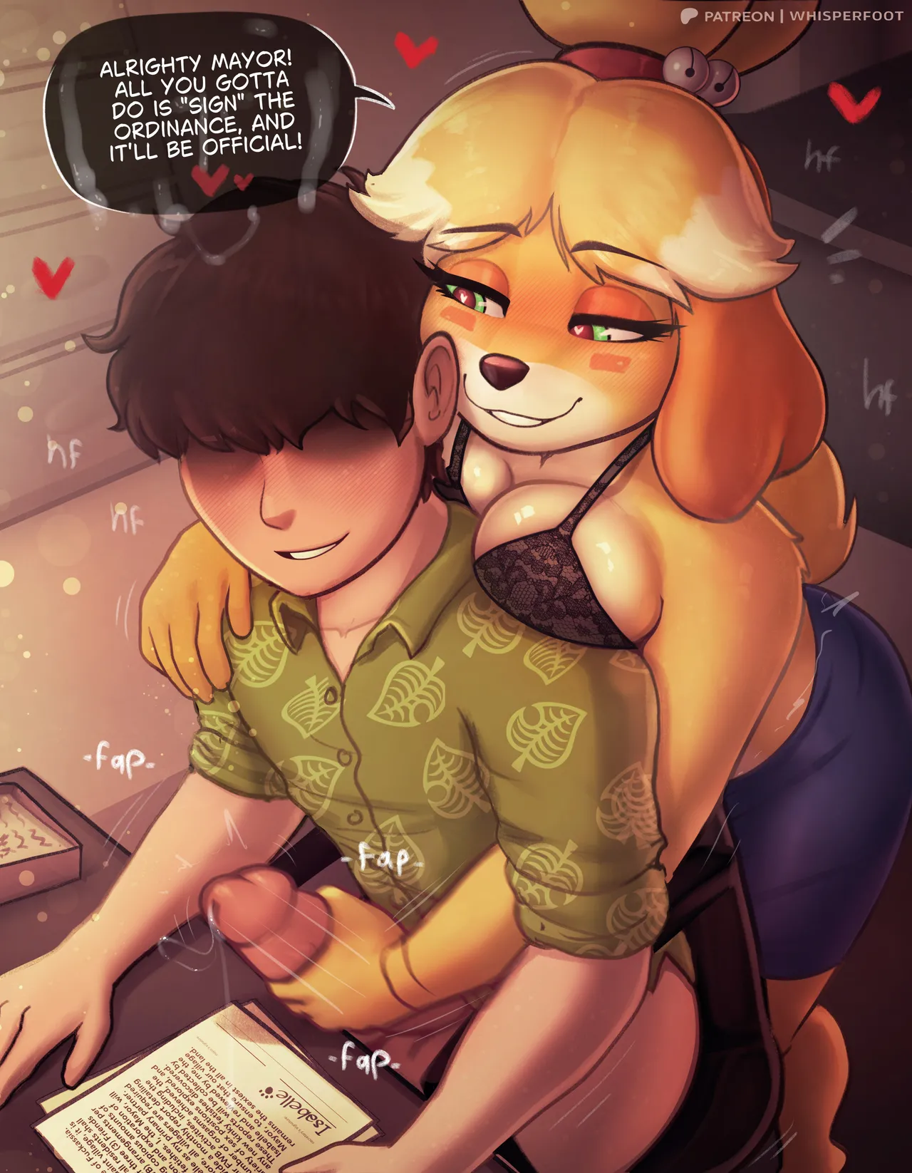 Whisperfoot -  IsaSex with Nookie pg1 🐶🌭💦 page 9 full