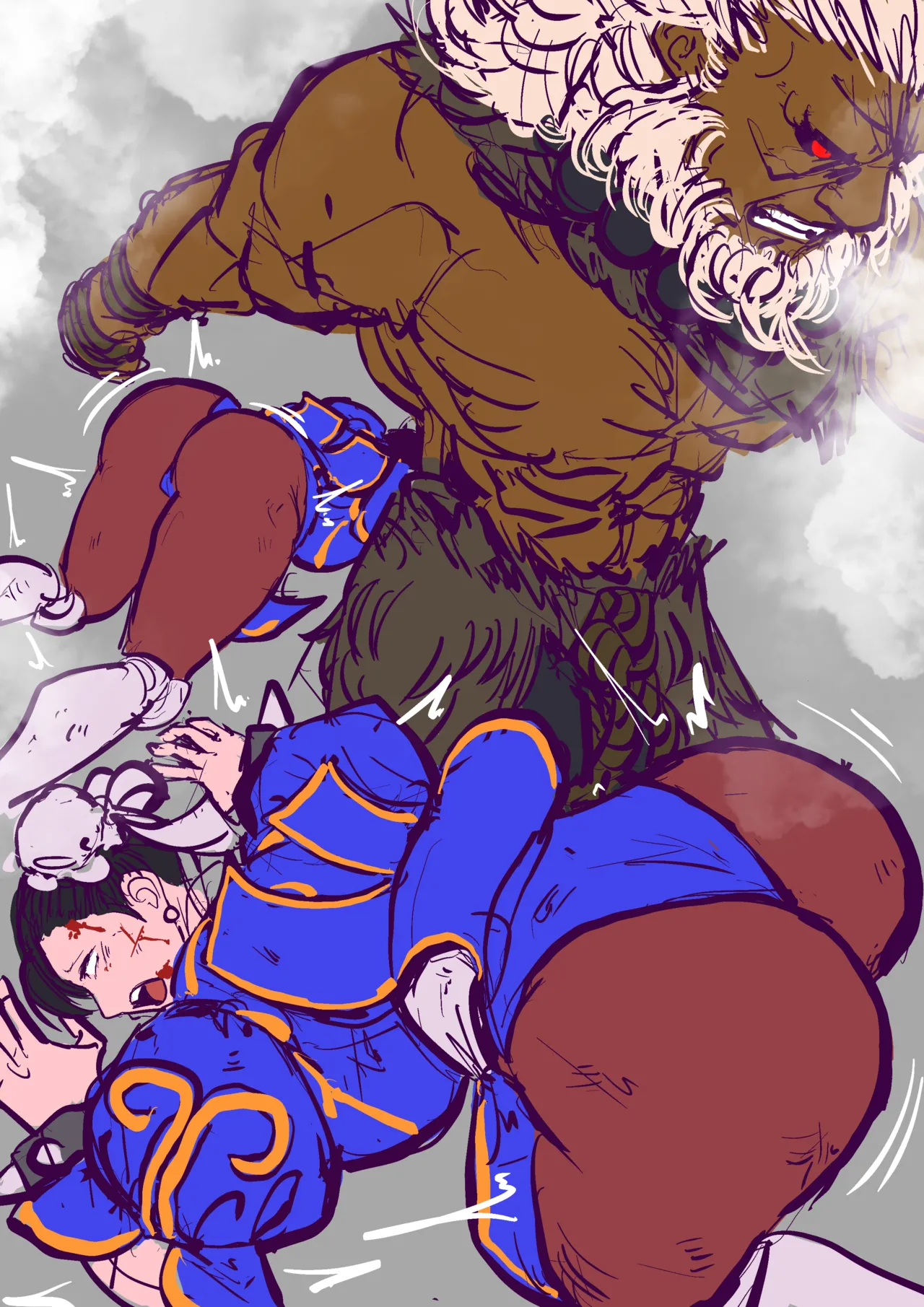 Chun-Li VS. Akuma page 6 full