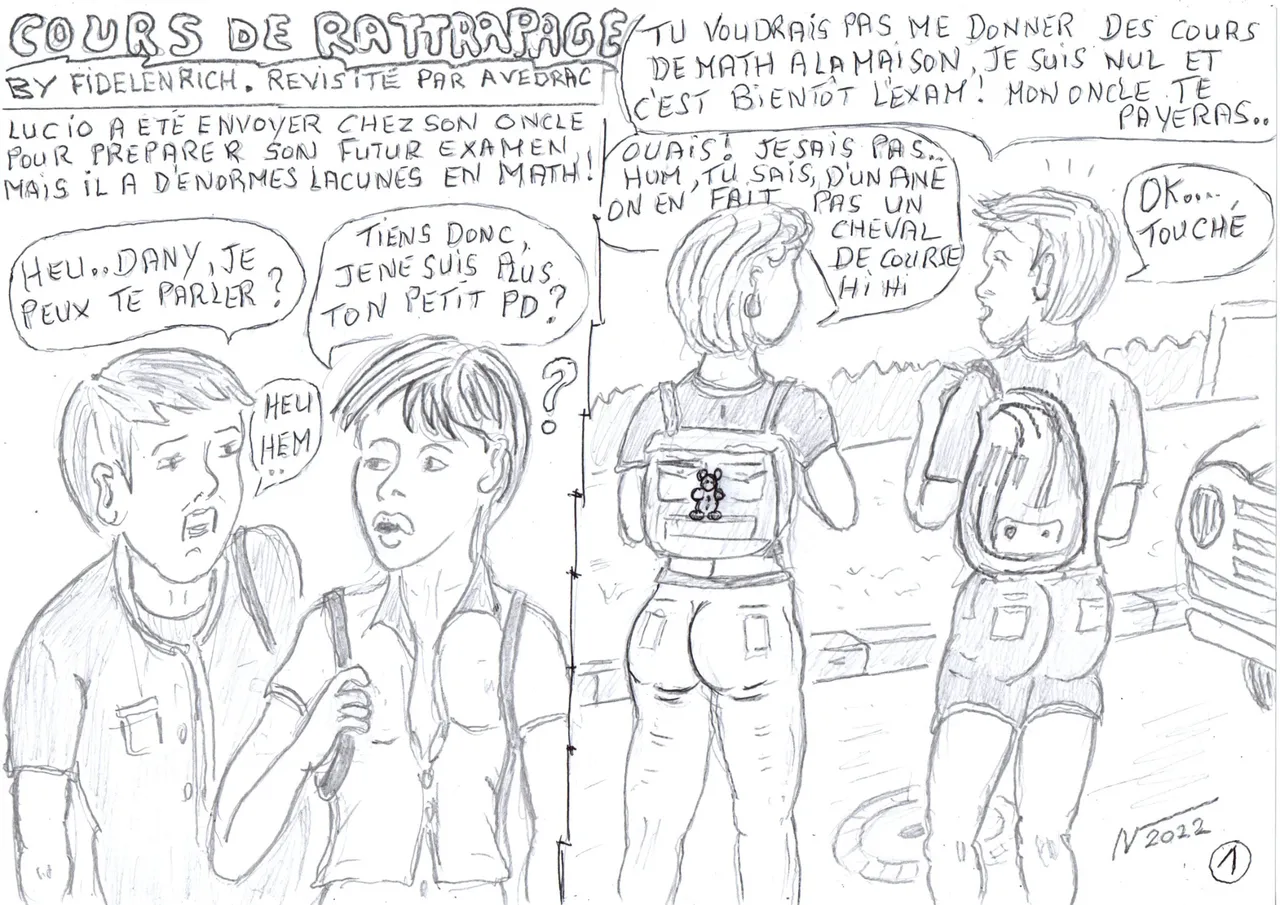 cours extra scolaire ! by avedrac  inspired by fidelenrich page 1 full