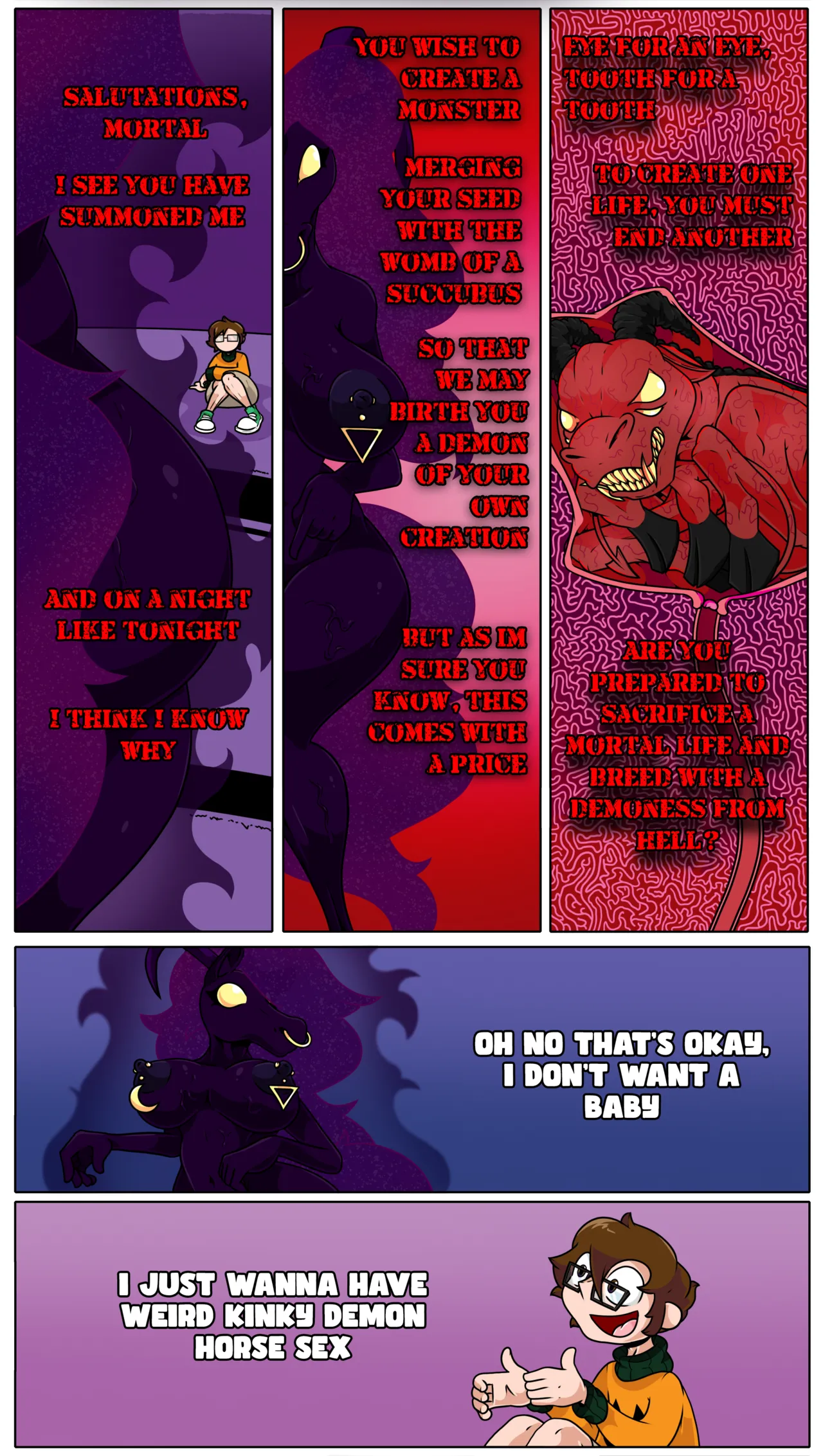 Another One of those Comics Where they Fuck a Demon page 3 full