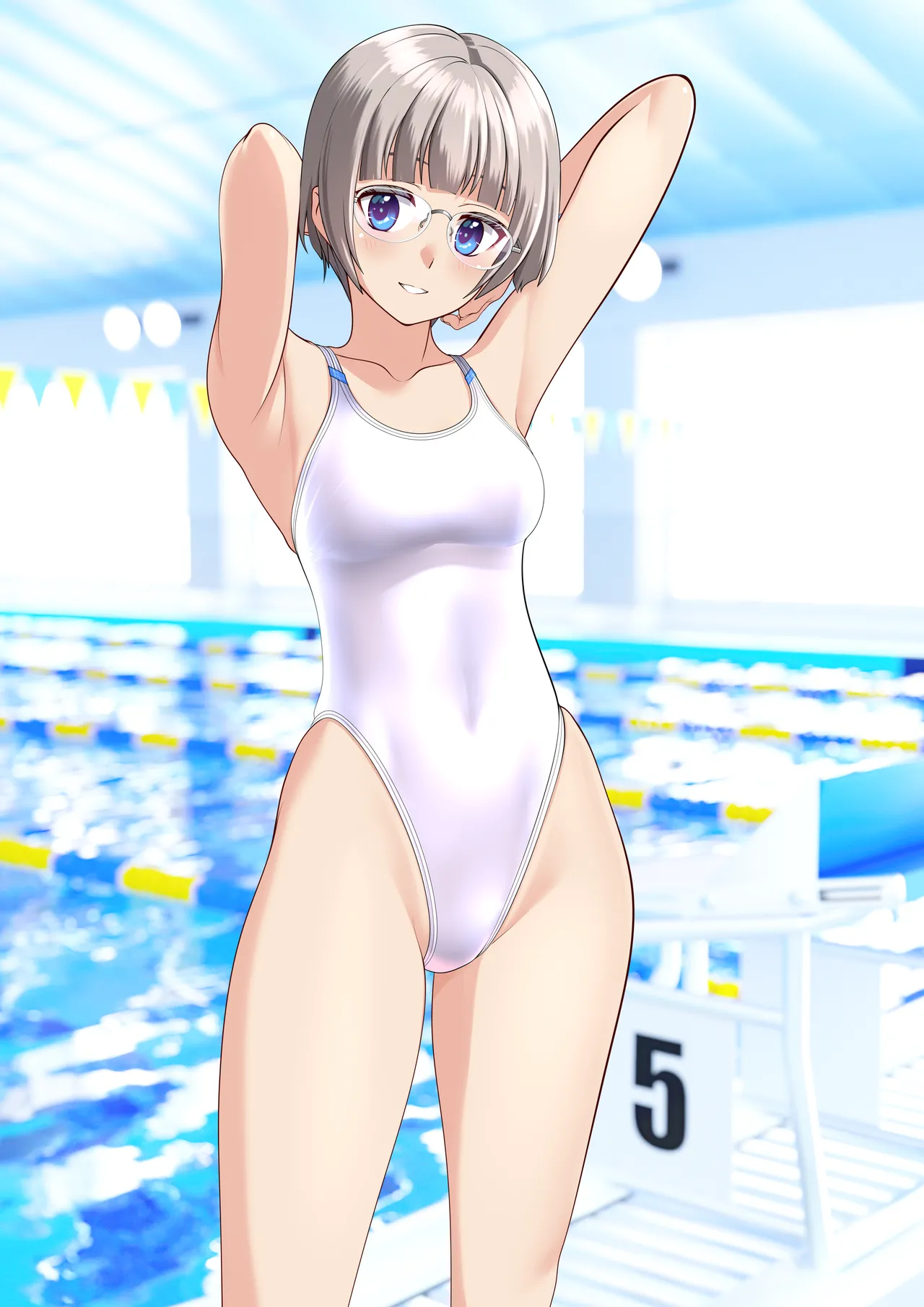 文字柄ストライプ競泳ちゃん page 8 full