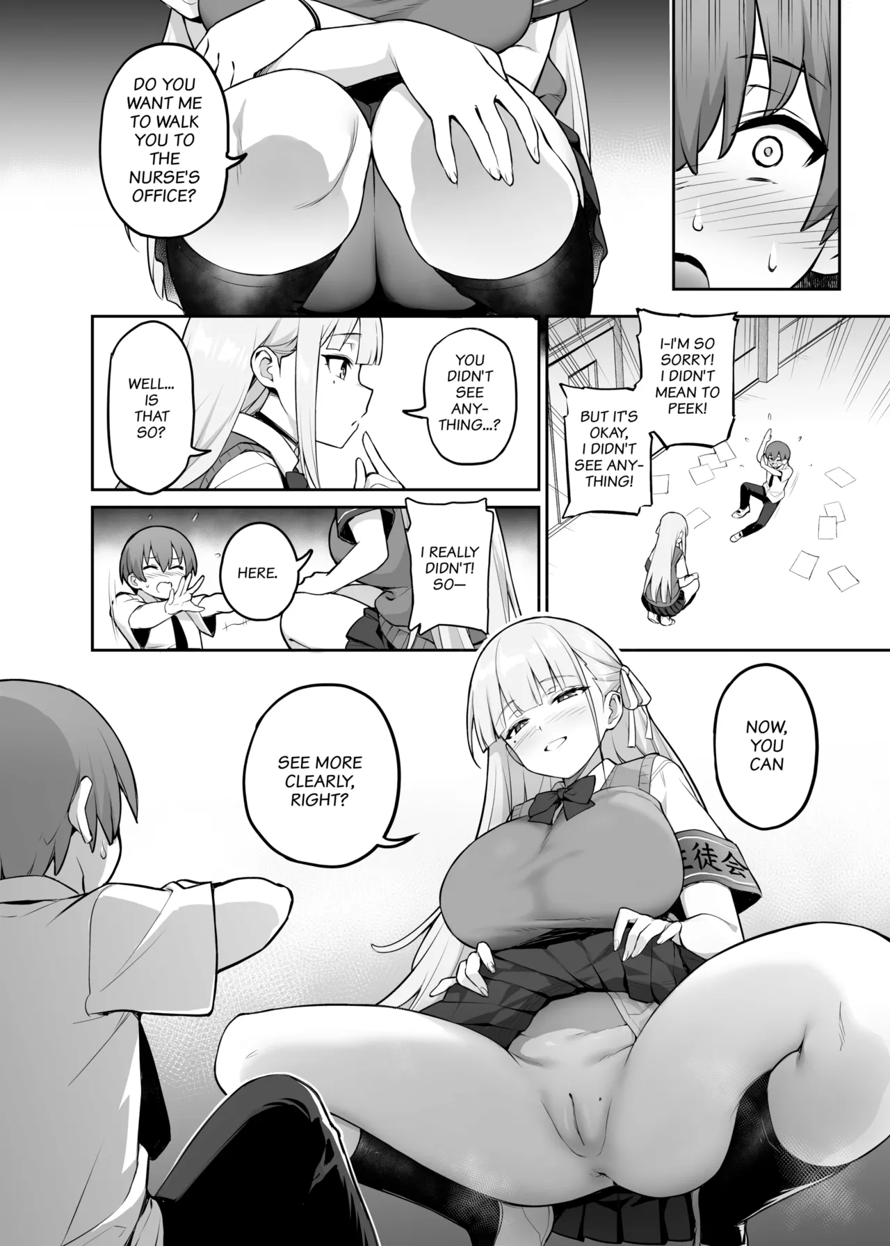 Akogare no Seitokaichou ga Kyonyuu Sugiru Ken | About the Beloved Student President's Huge Tits page 7 full