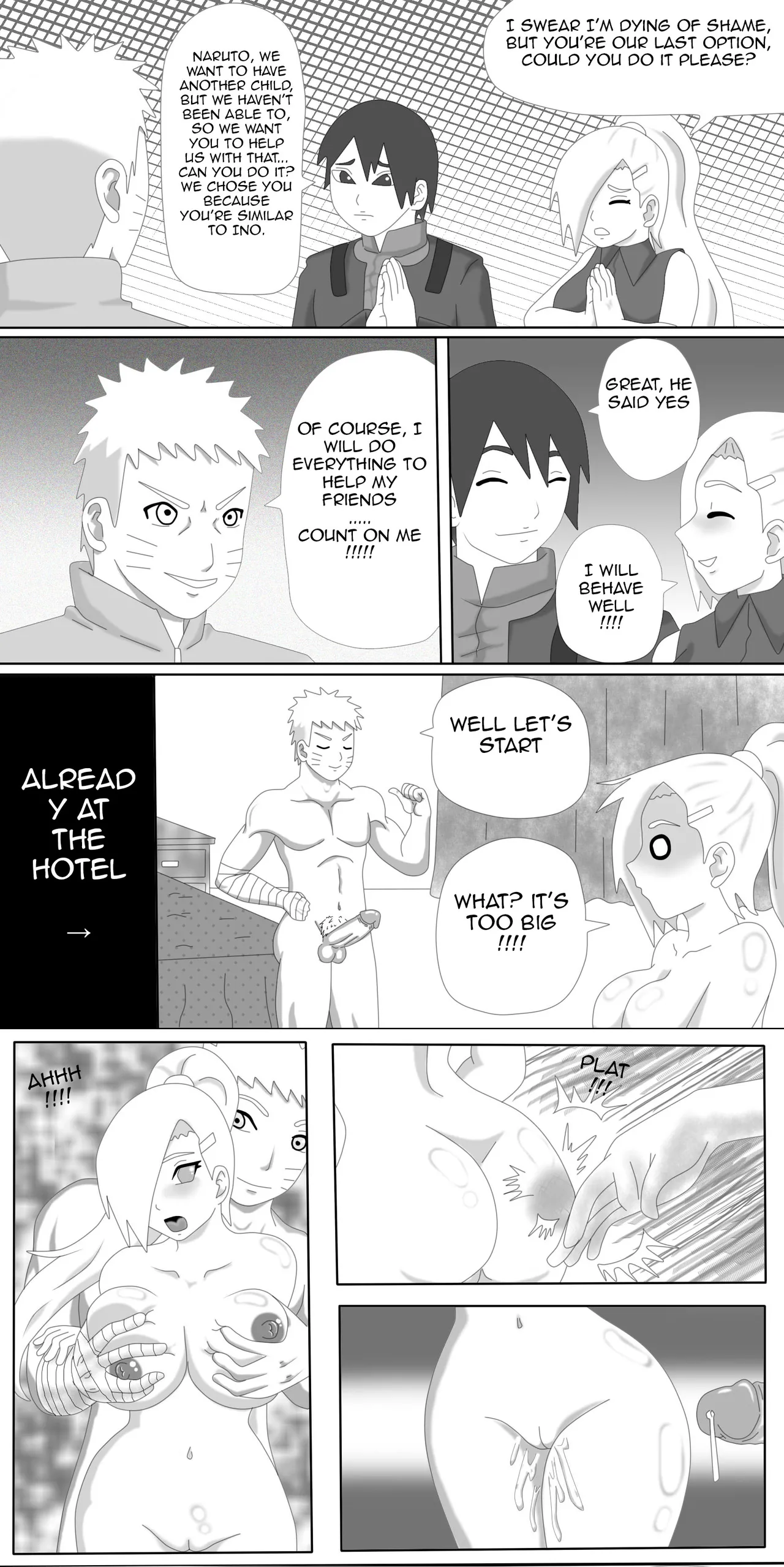 Ino Yamanaka x Naruto Uzumaki page 1 full