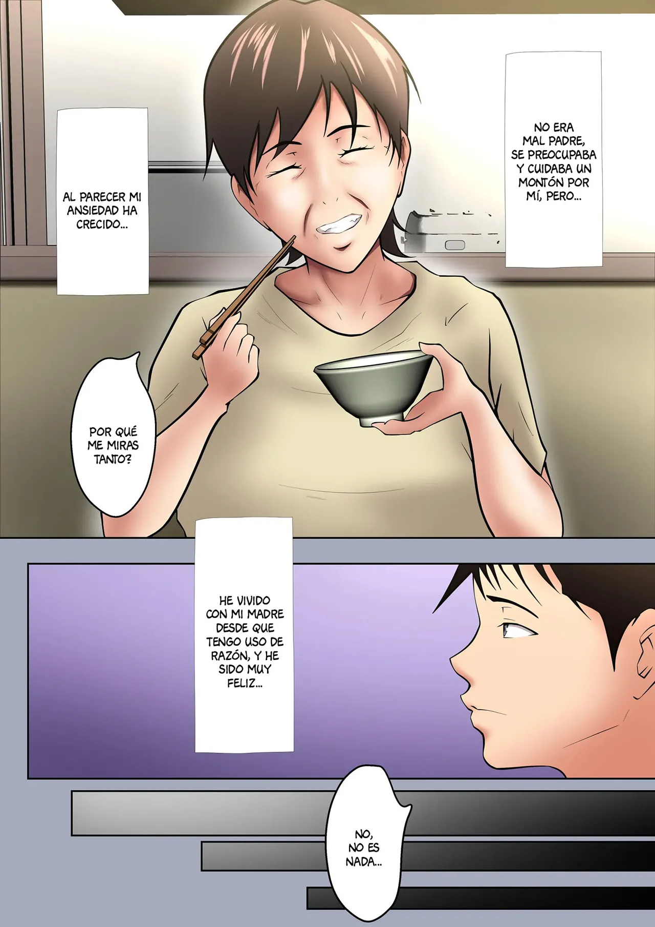 Okaa-san ga Onanie Shiteita Node… | Mi mama se estaba masturbando... page 6 full