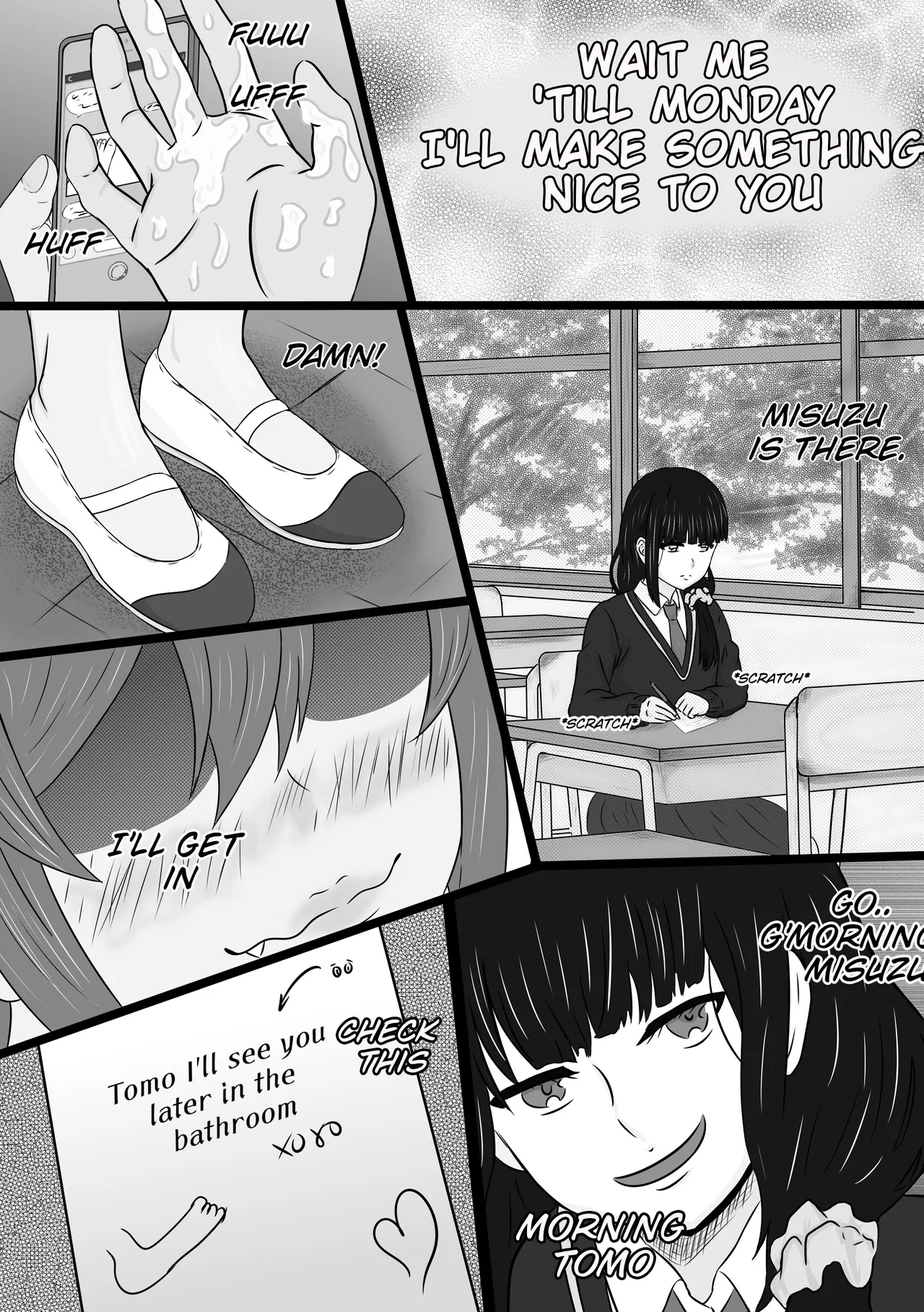 Tomo-chan is... gonna pop my cherry. Second Part page 1 full