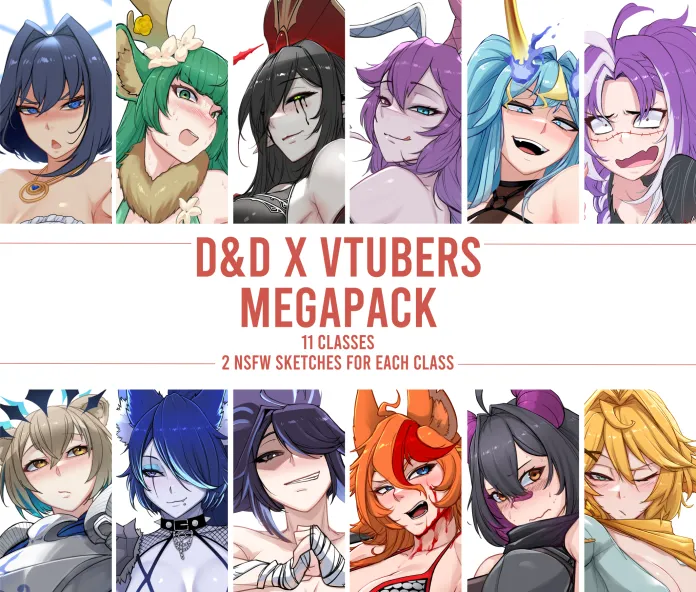 D&amp;D Vtubers Megapack page 1 full