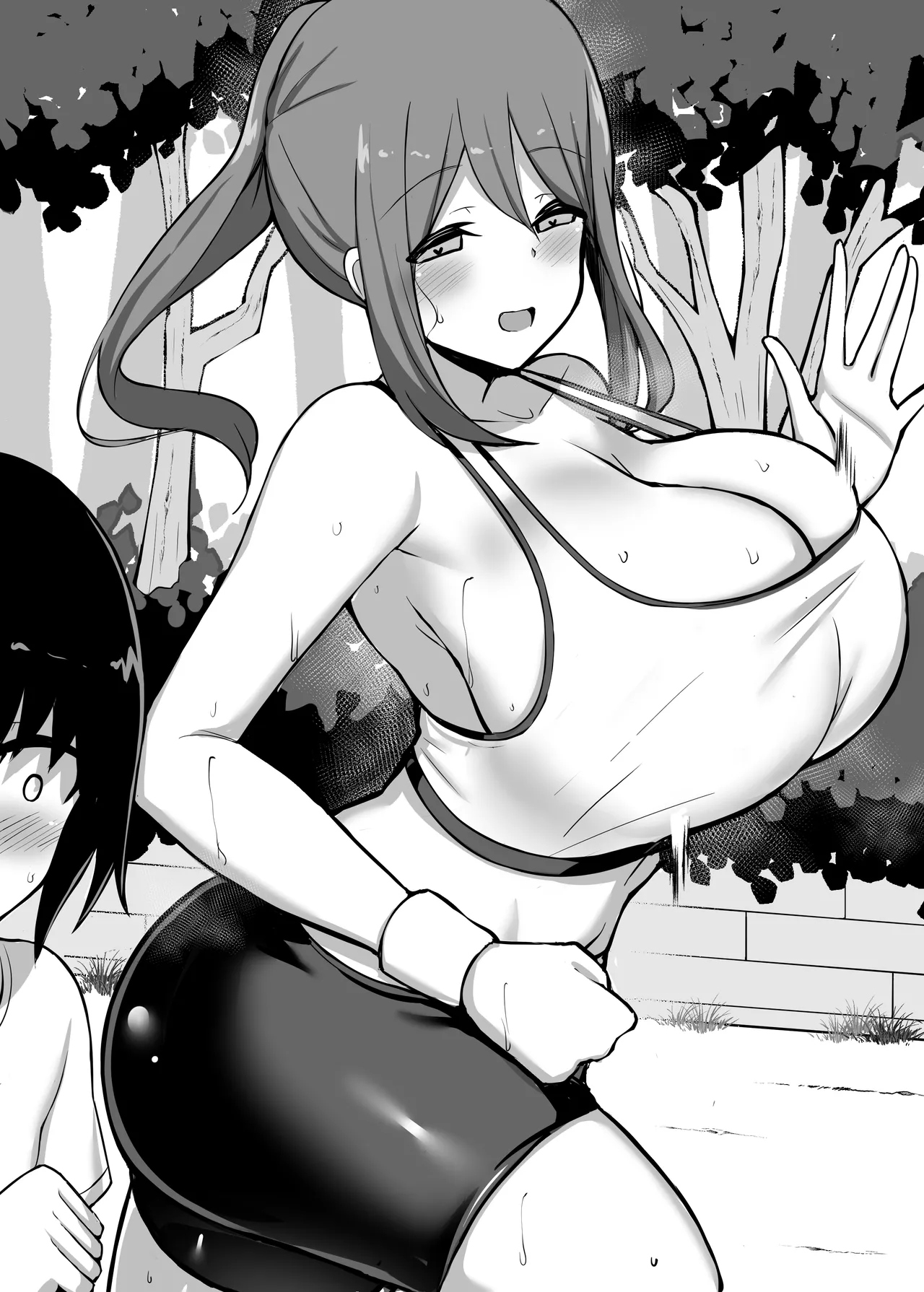 毎朝ランニング中に出会う近所のお姉さんに水分補給されちゃうやつ page 2 full