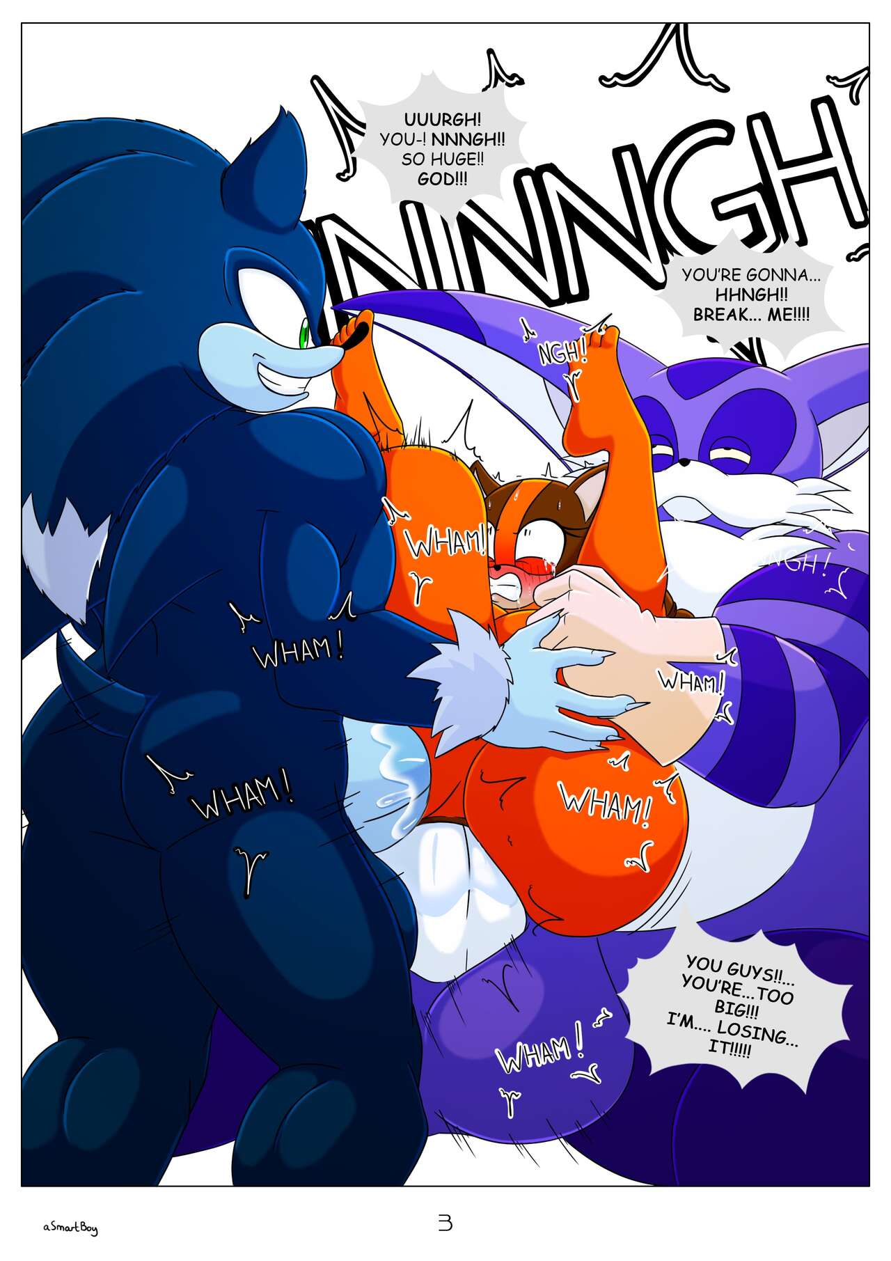 Sonic 69: Mega Mobian Montage Comic page 3 full