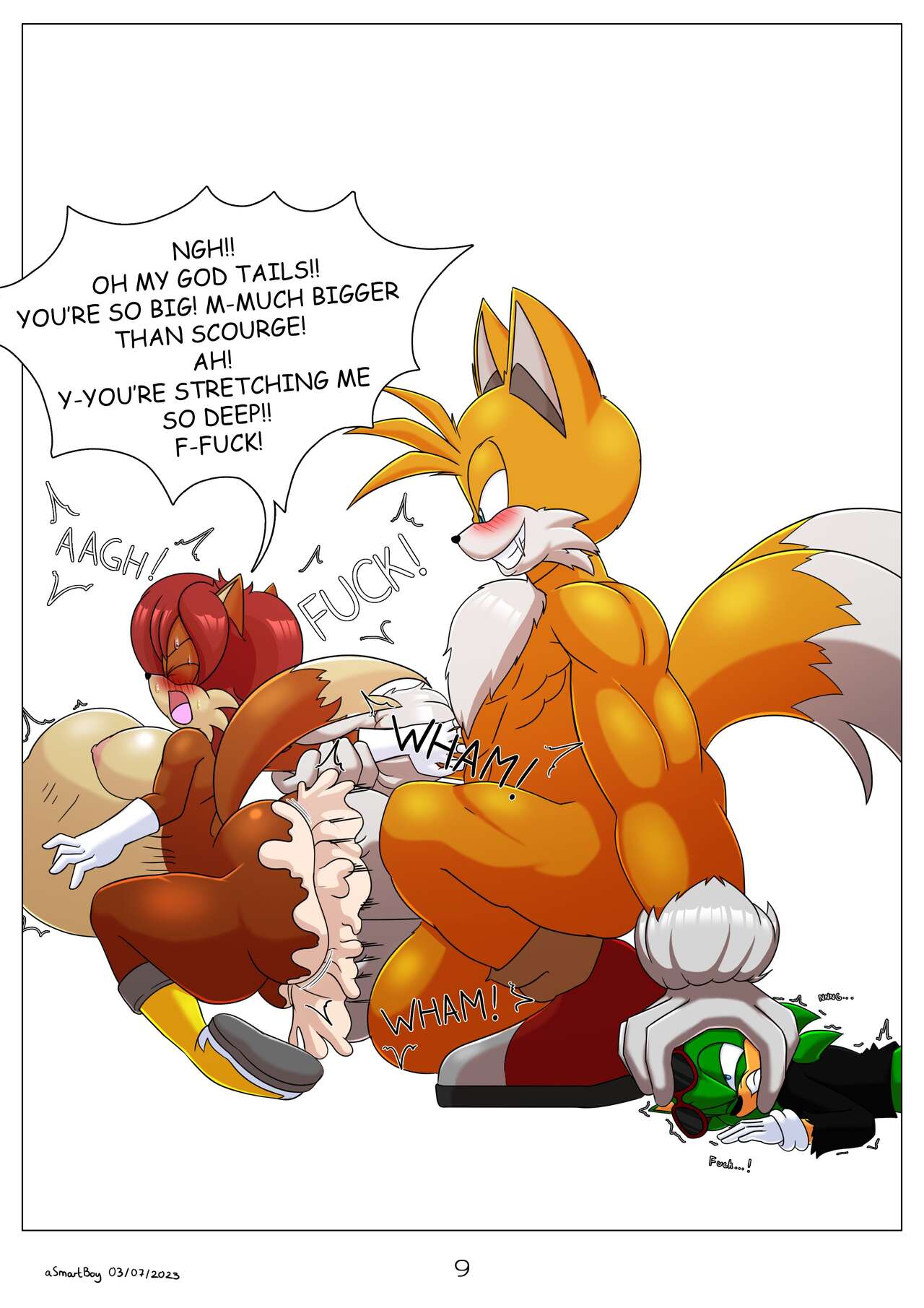 Sonic 69: Mega Mobian Montage Comic page 9 full