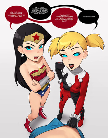 DC Comics - Wonder Loli x Loli Quinn cover