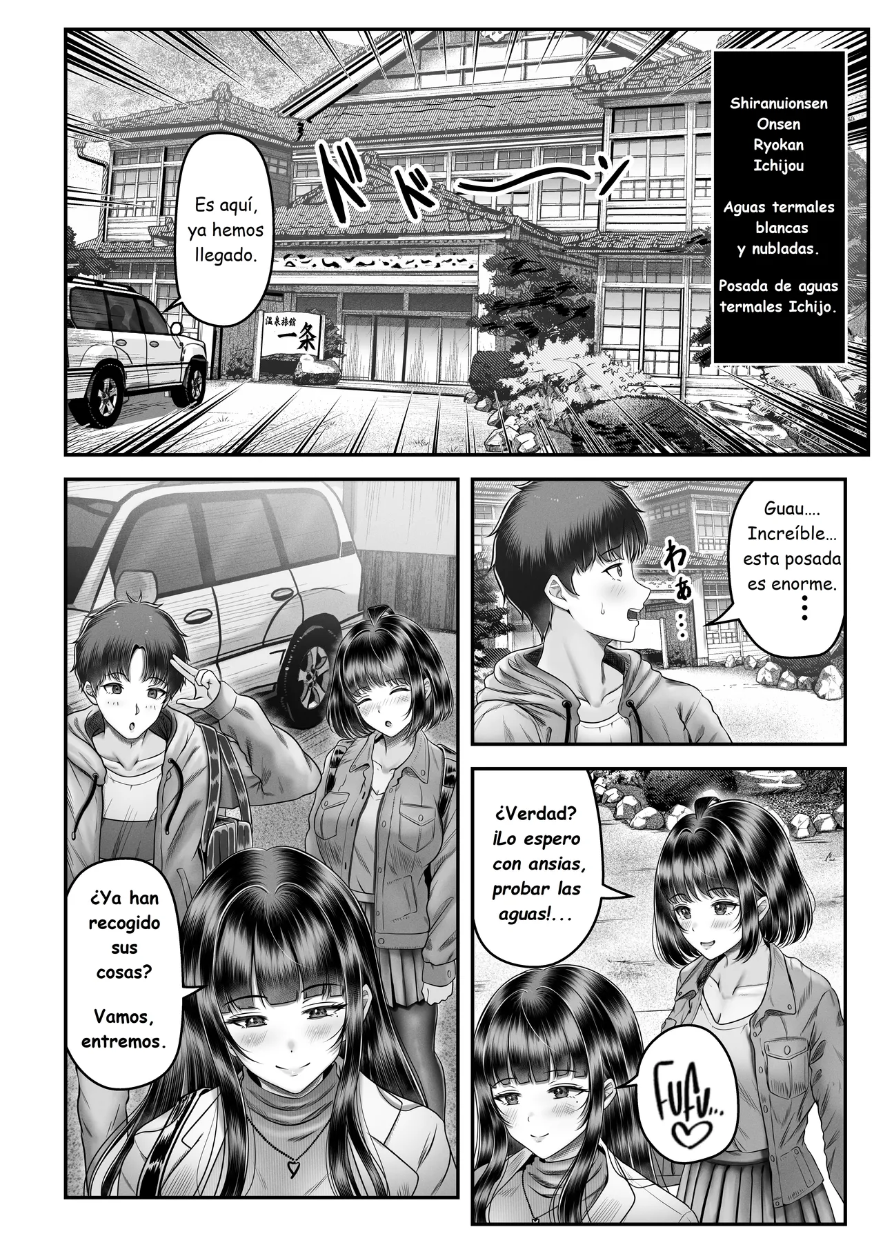 Sono Toshi no Hanareta Kurokami Shimai to Omeko suru Hanashi 2 ~Onsen Ryokou Hen~ | Una Historia de Dos Hermanas Viviendo Solas 2 ~Arco del Viaje a las Aguas Termales~ page 8 full