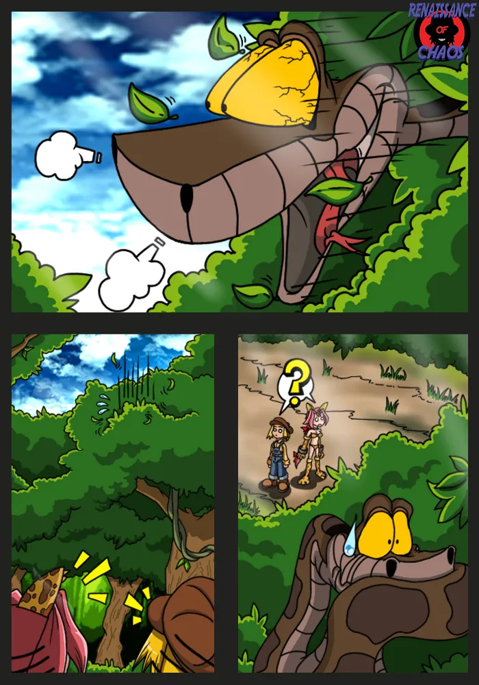 Kaa and Monica-Rainbow Hypno Forest colored page 5 full