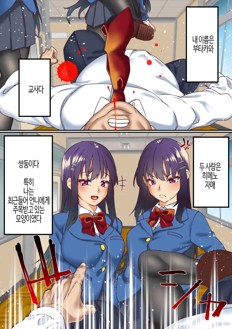 Namaiki Futago Reijou Saimin Appli de Chinpo Ochi | 건방진 쌍둥이 아가씨를 최면 앱으로 망가뜨리기 page 10 full